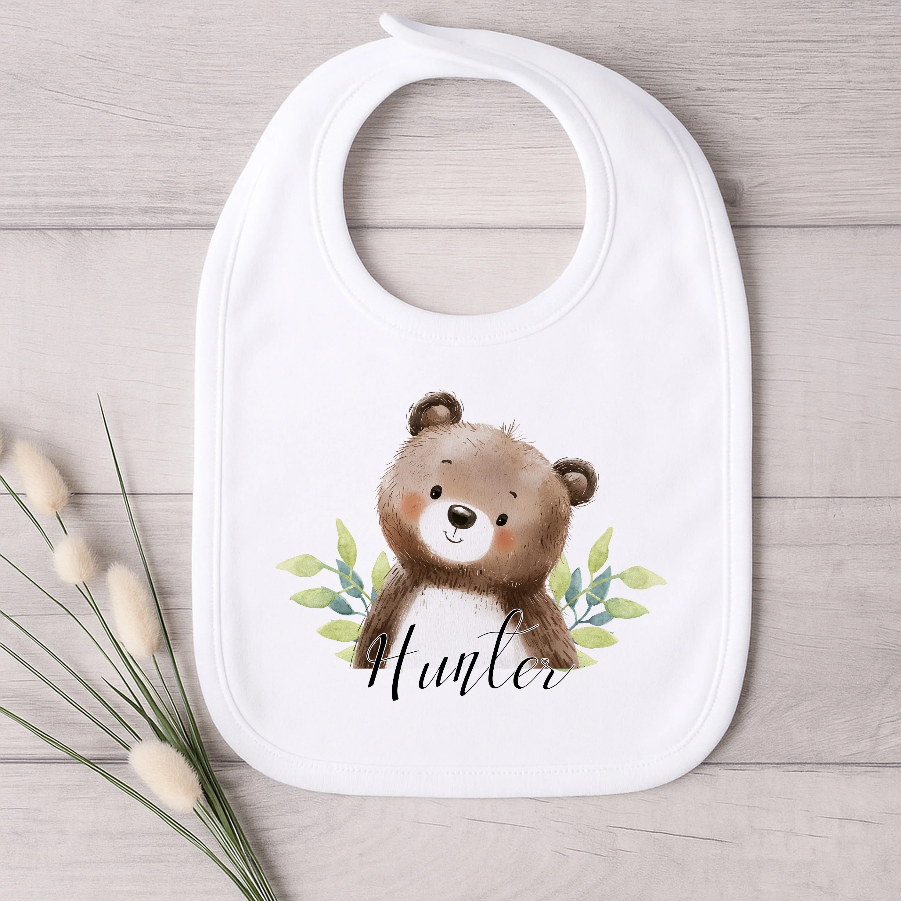 Personalised Brown Bear Baby Grow or Vest - Image 2