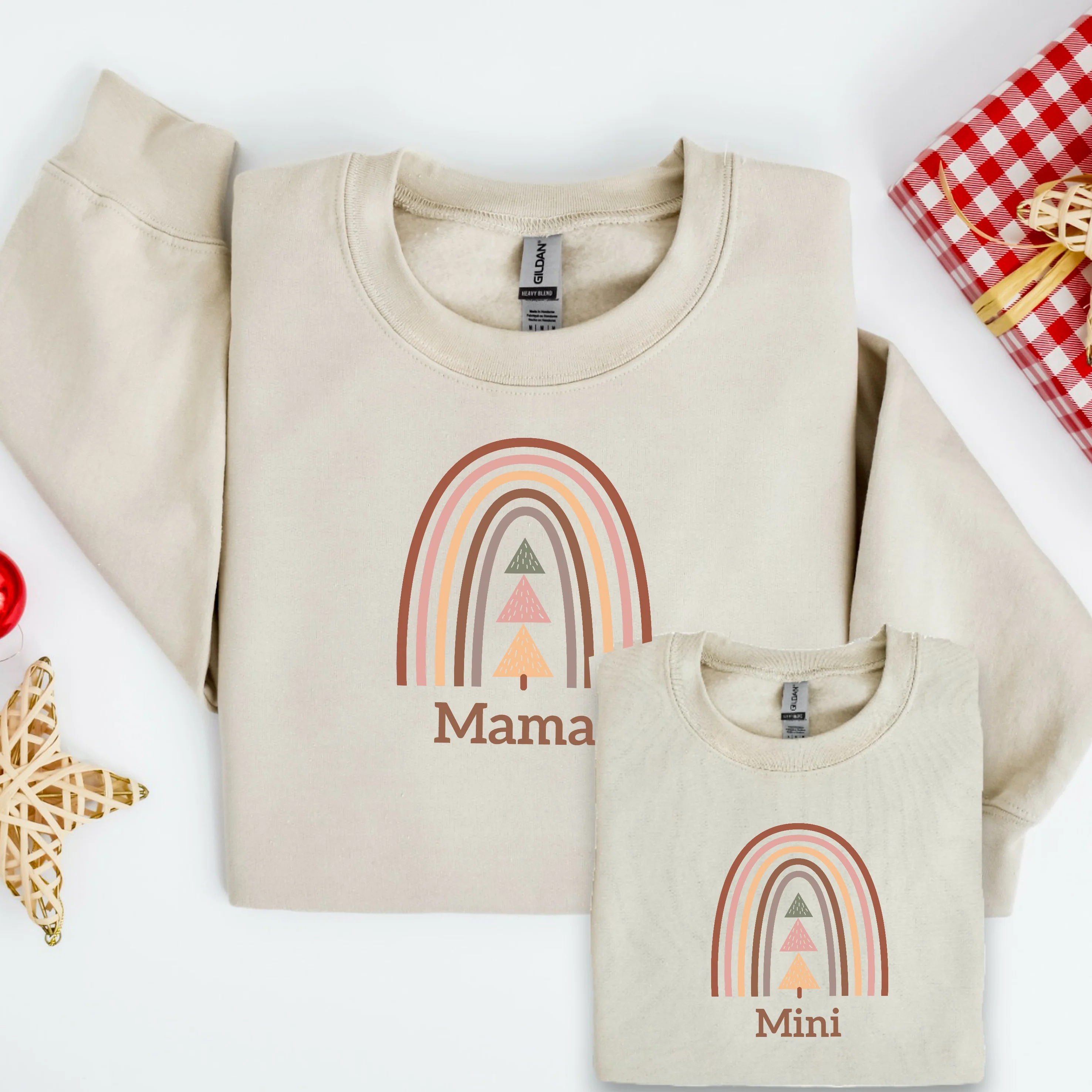 Personalised Christmas Tree Matching Sweatshirts - Image 3