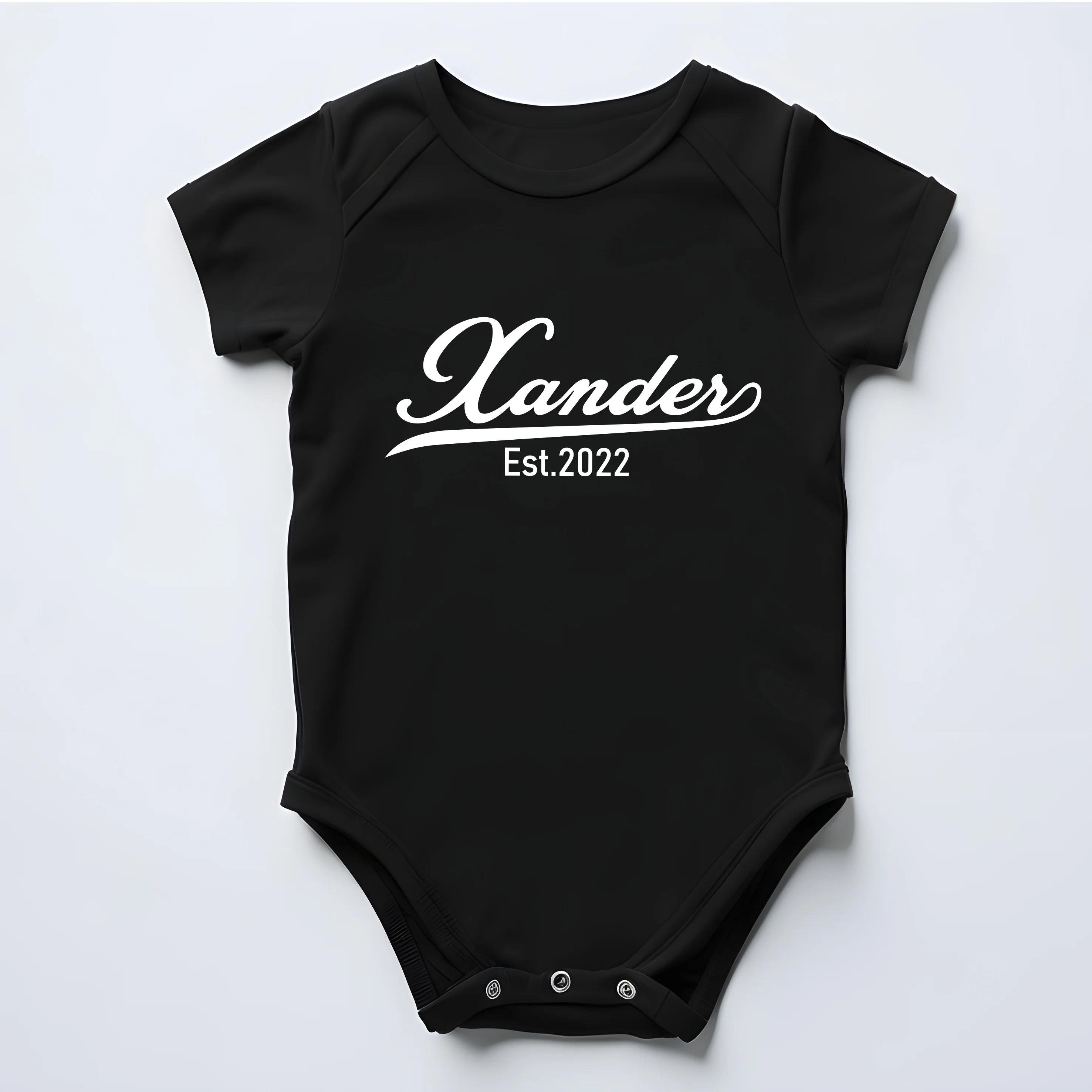 Personalised Daddy Baby Est Date Matching T-shirt Baby Vest - Image 3