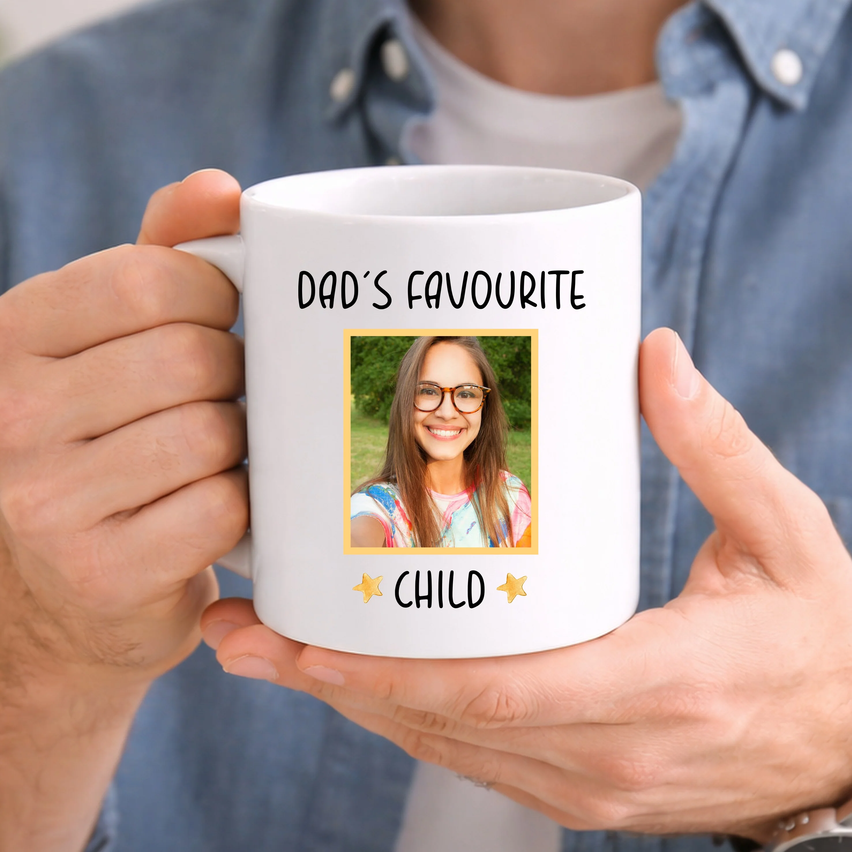 Personalised Photo Dad's Favourite Child Mug - Image 3
