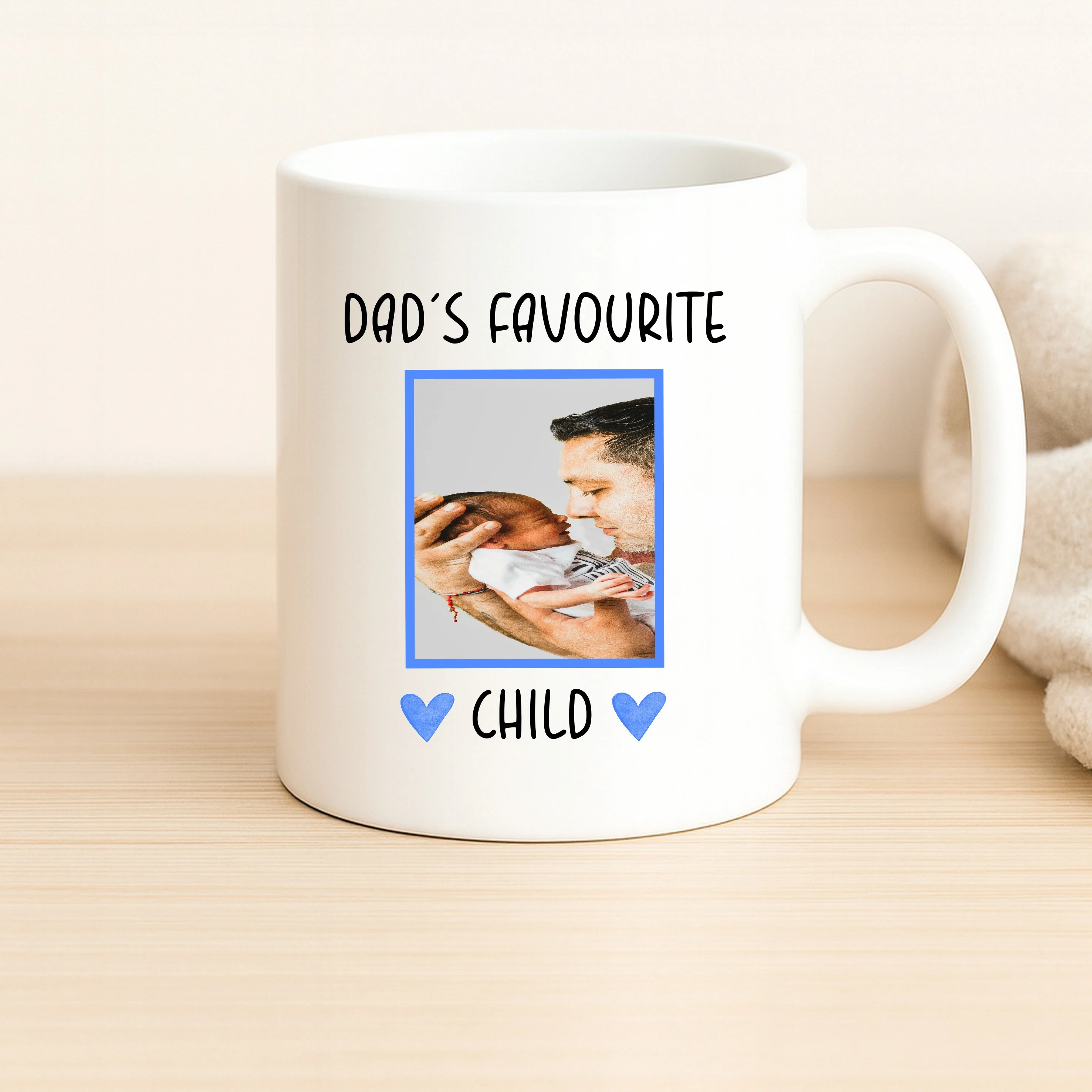 Personalised Photo Dad's Favourite Child Mug - Image 4