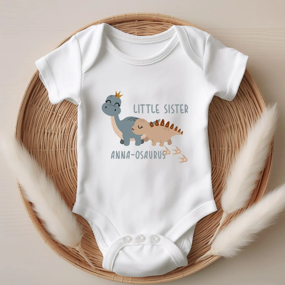 Personalised Dinosaur Sibling Matching T-shirt/Vest - Image 3