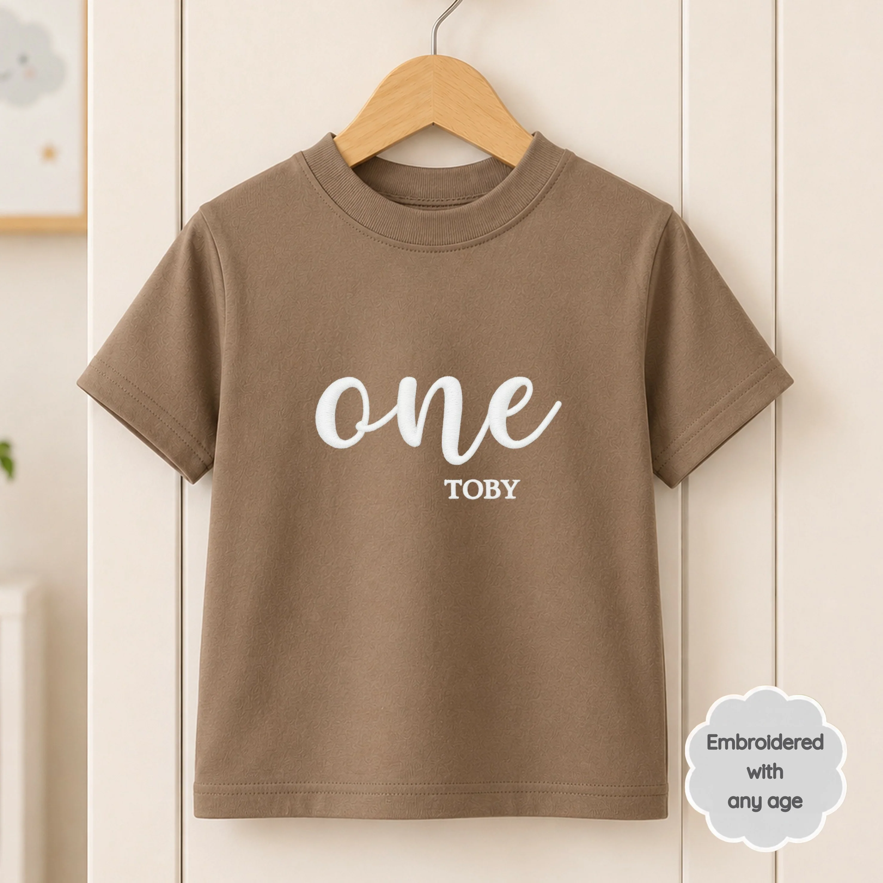 Personalised Embroidered Any Age Birthday T-Shirt - Image 7