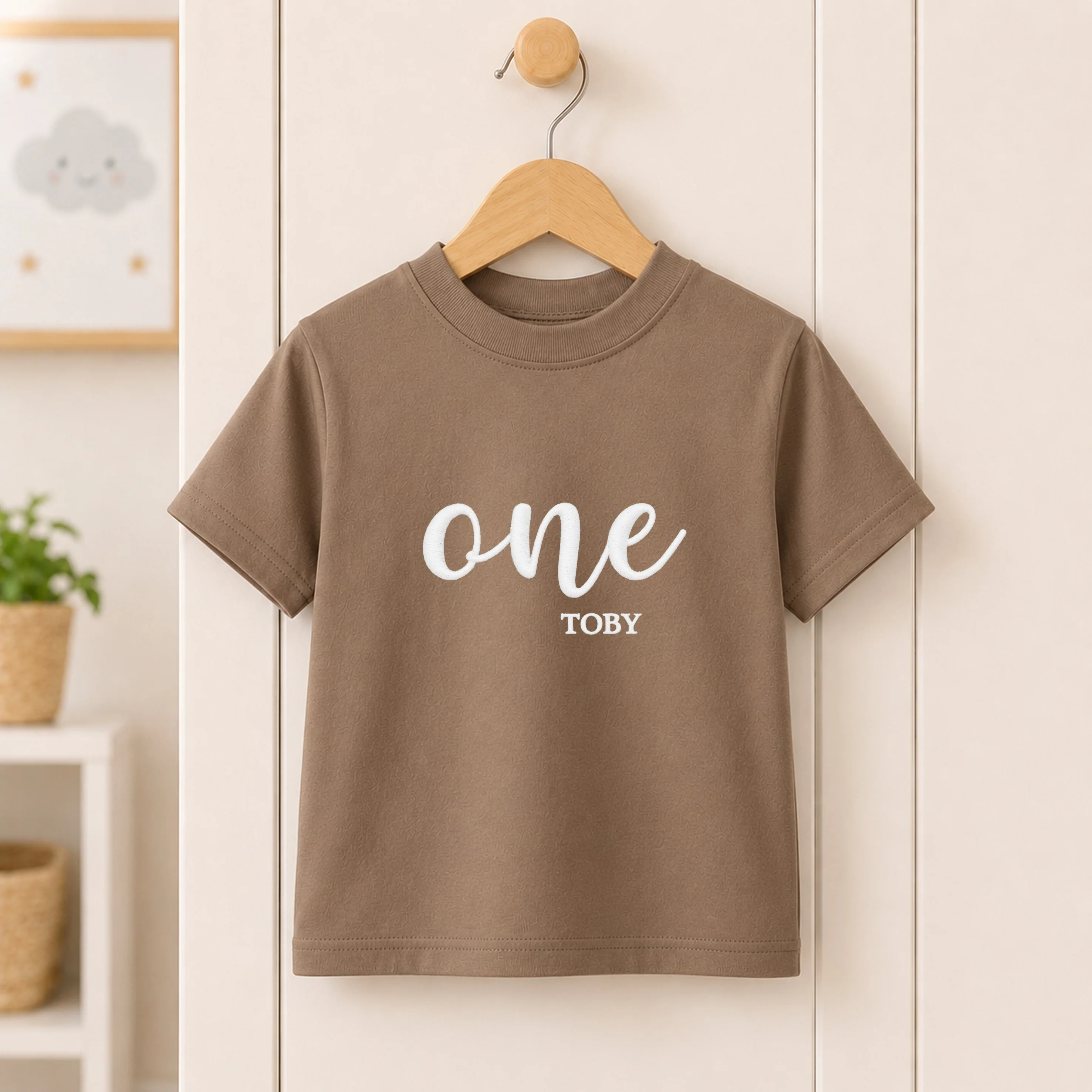 Personalised Embroidered First Birthday T-Shirt - Image 3