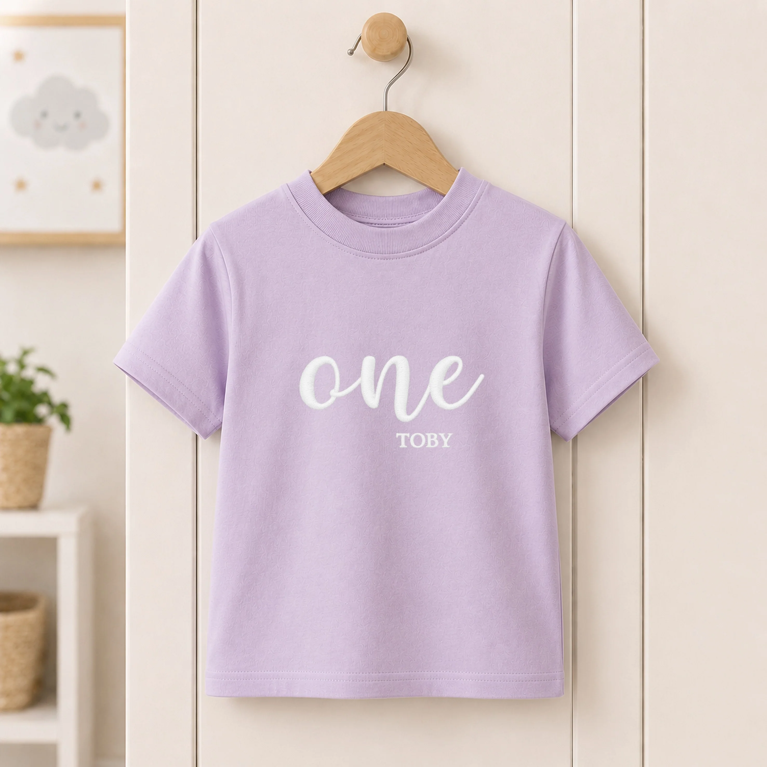 Personalised Embroidered First Birthday T-Shirt - Image 5