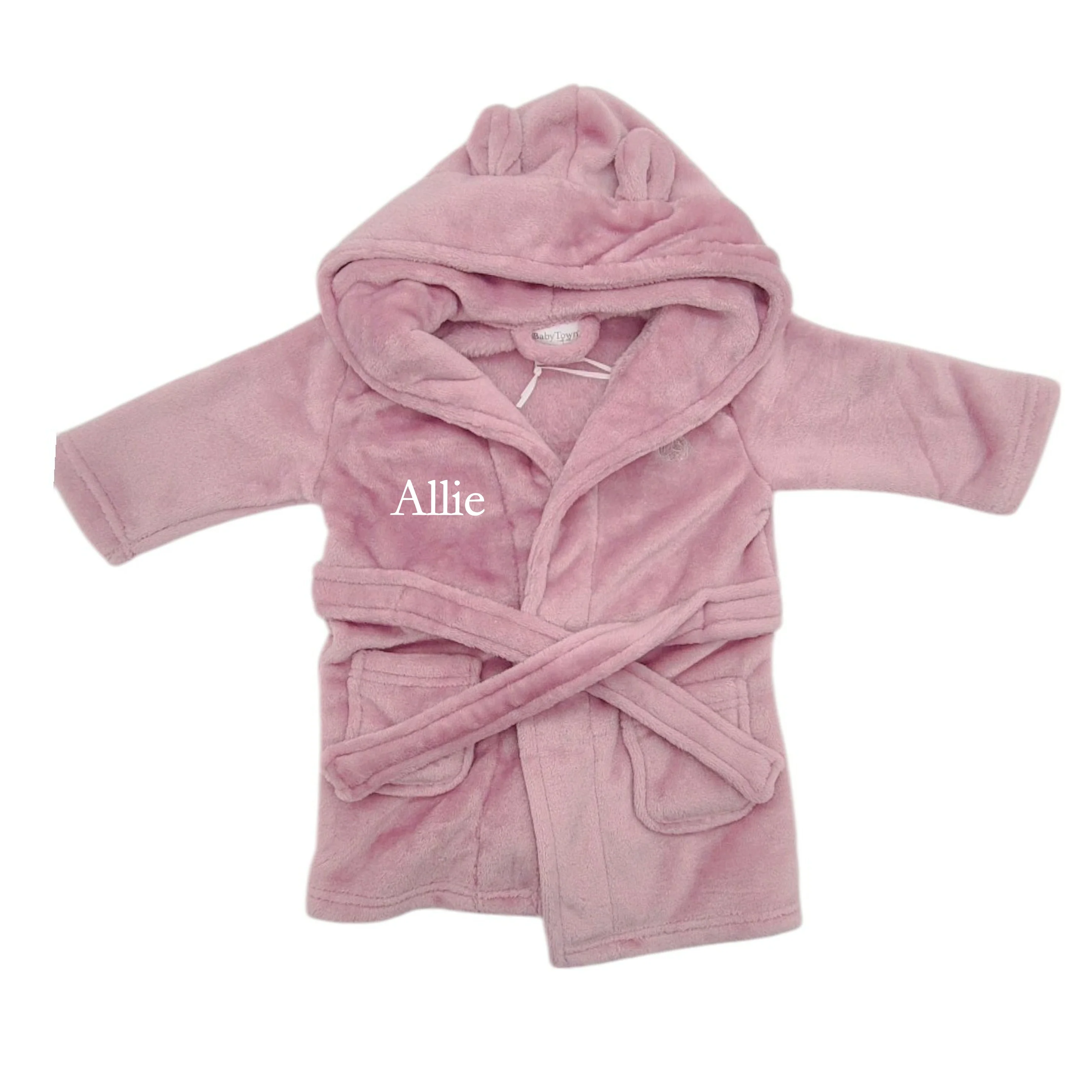 Personalised Embroidered Front Toddler Dressing Gown - Image 5