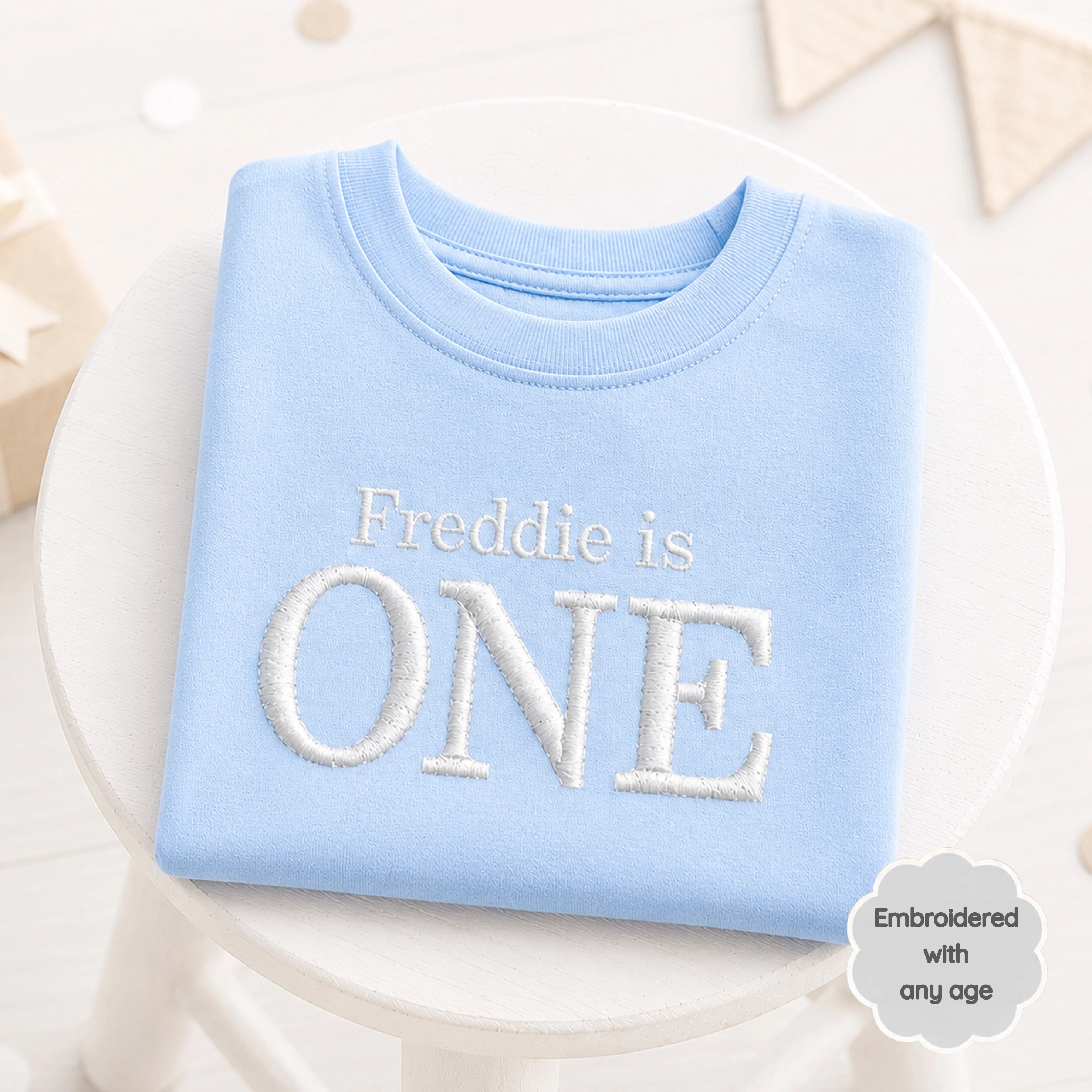 Personalised Embroidered I Am Any Age Birthday T-Shirt - Image 4
