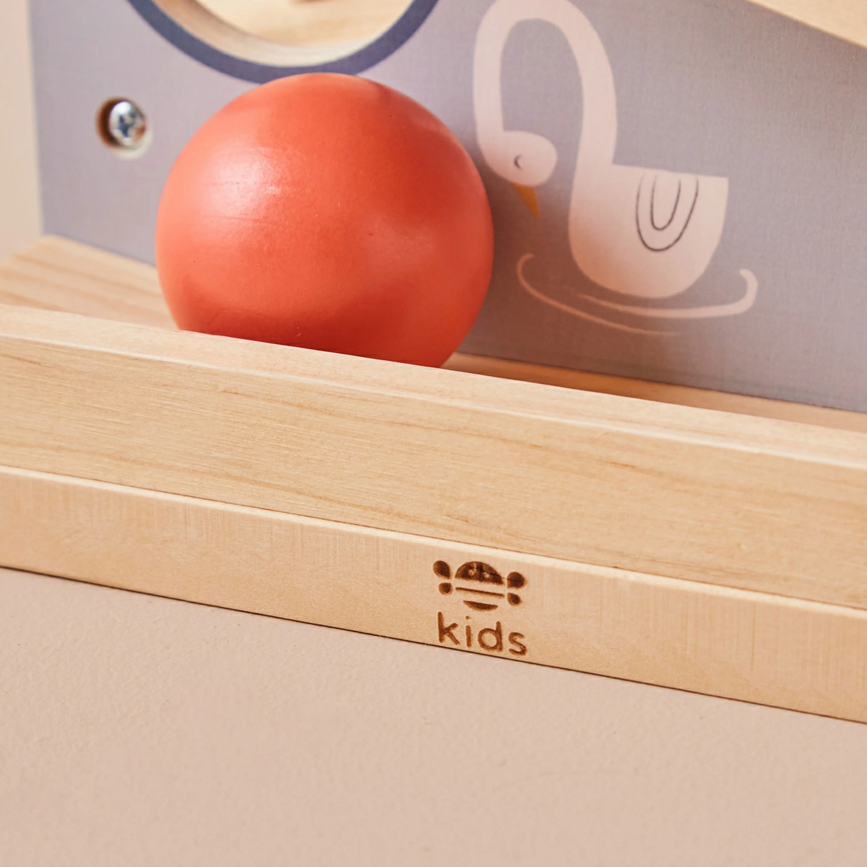 Personalised Engraved Wooden Ball Run Toy - Image 4
