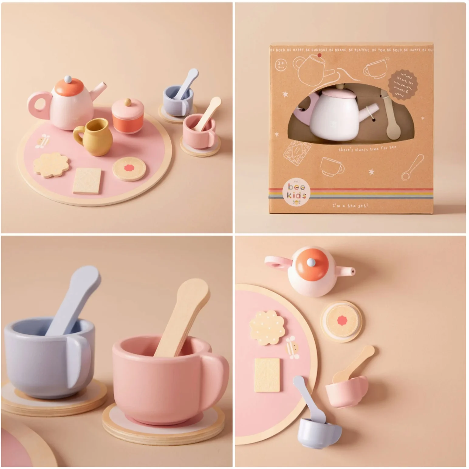 Personalised Engraved Wooden Tea Set Toy - Image 7
