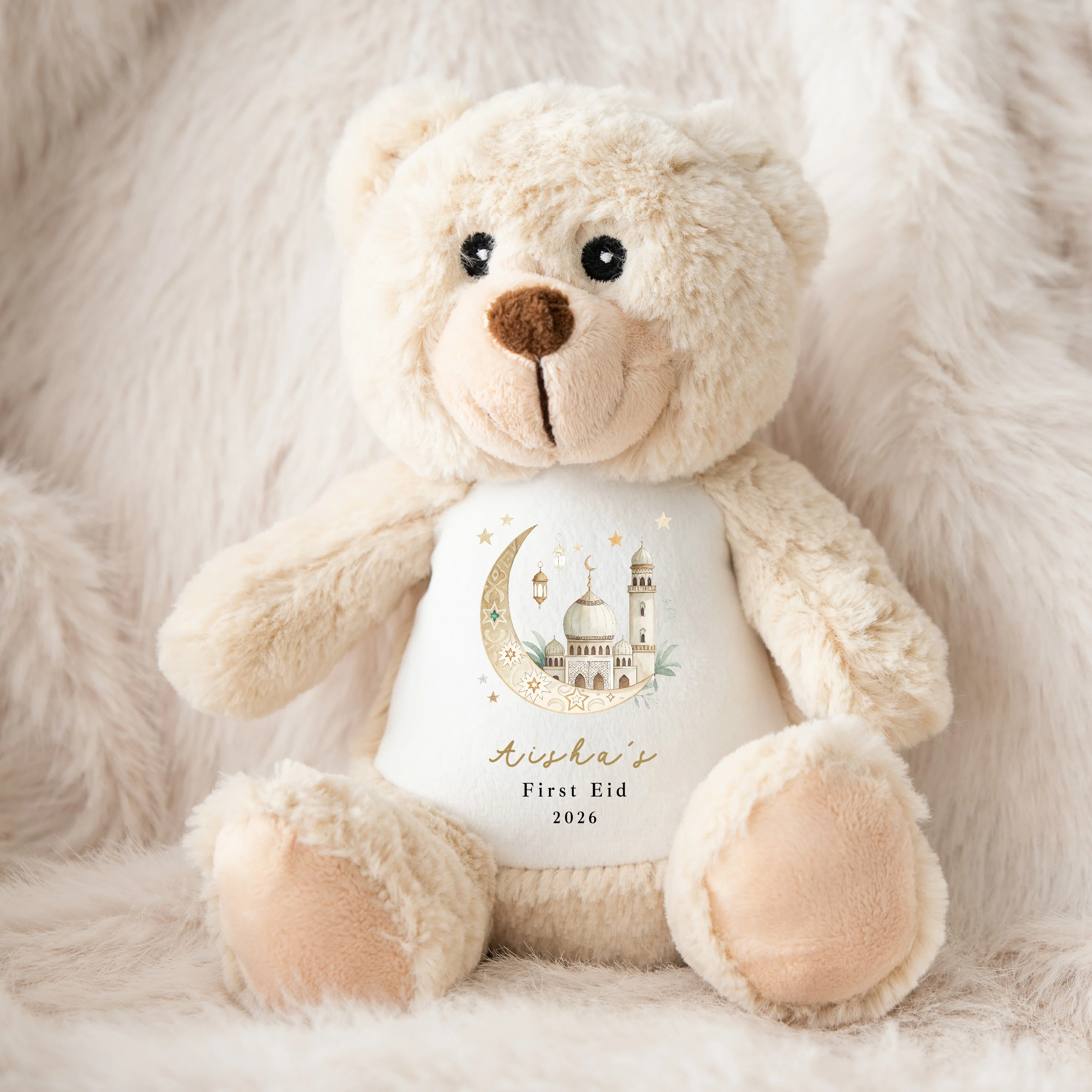 Personalised Gold Moon My First Eid Teddy - Image 6
