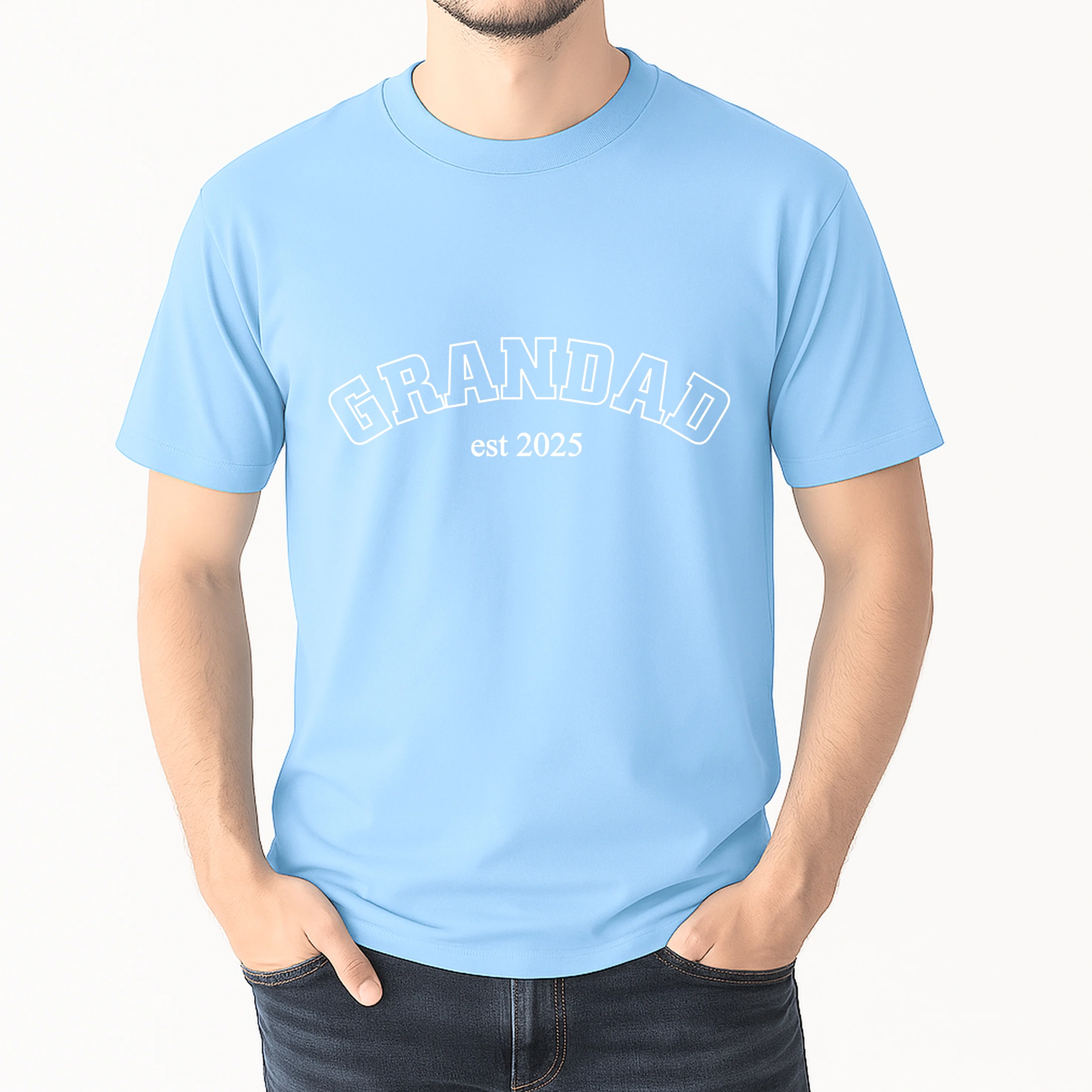 Personalised Grandad and Mini Est Blue Matching Outfits - Image 2