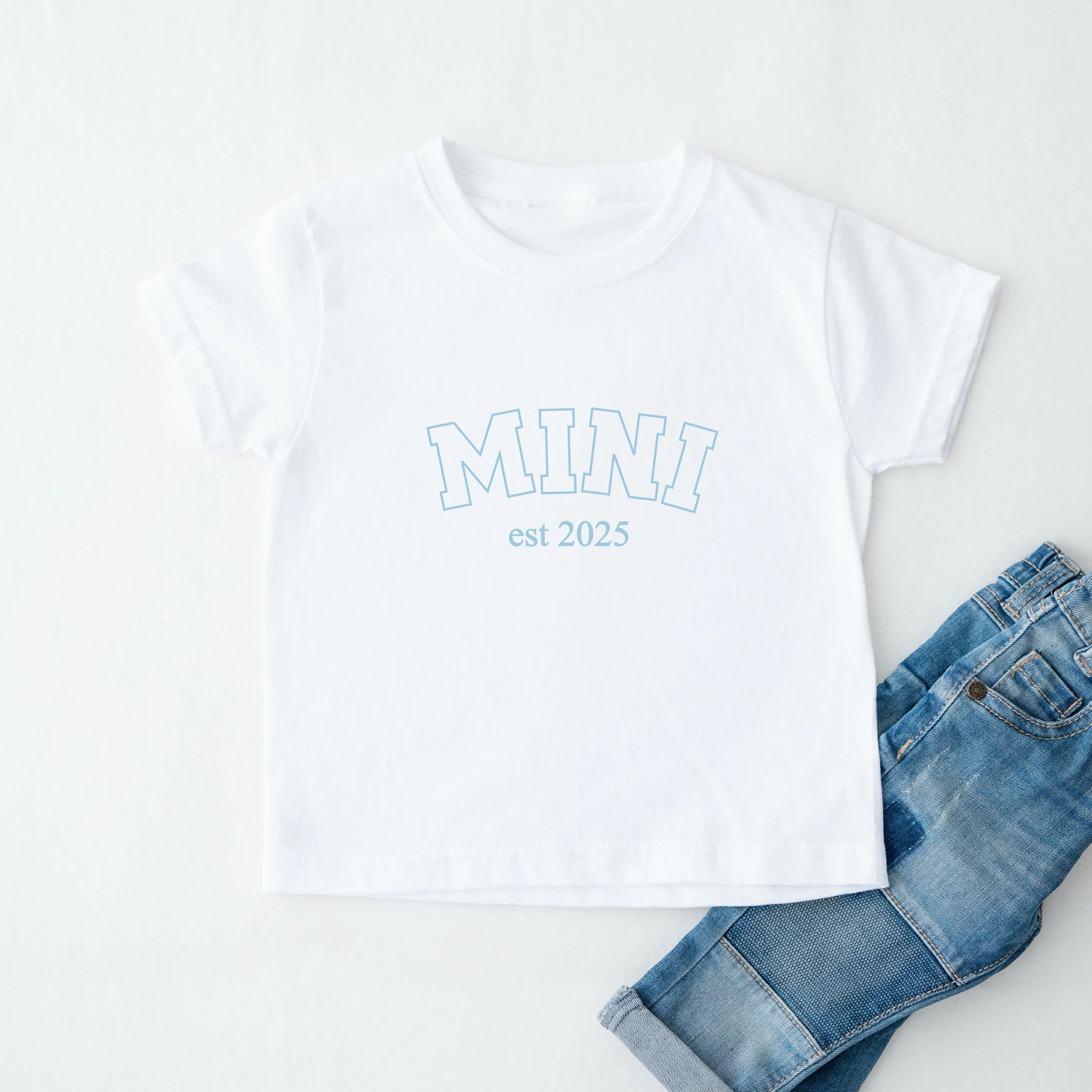 Personalised Grandad and Mini Est Blue Matching Outfits - Image 3