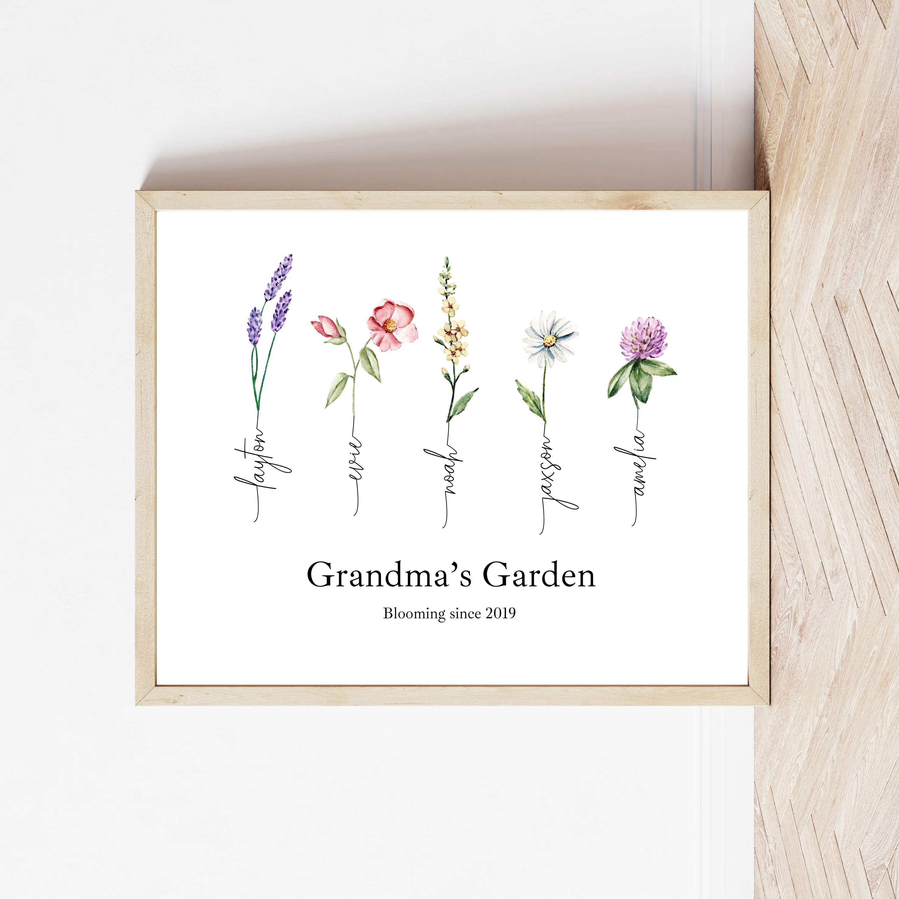 Personalised Grandma's Garden Poster - Image 4
