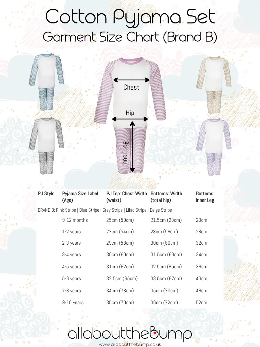 Personalised Halloween Wreath Beige Stripe Pyjamas - Image 2