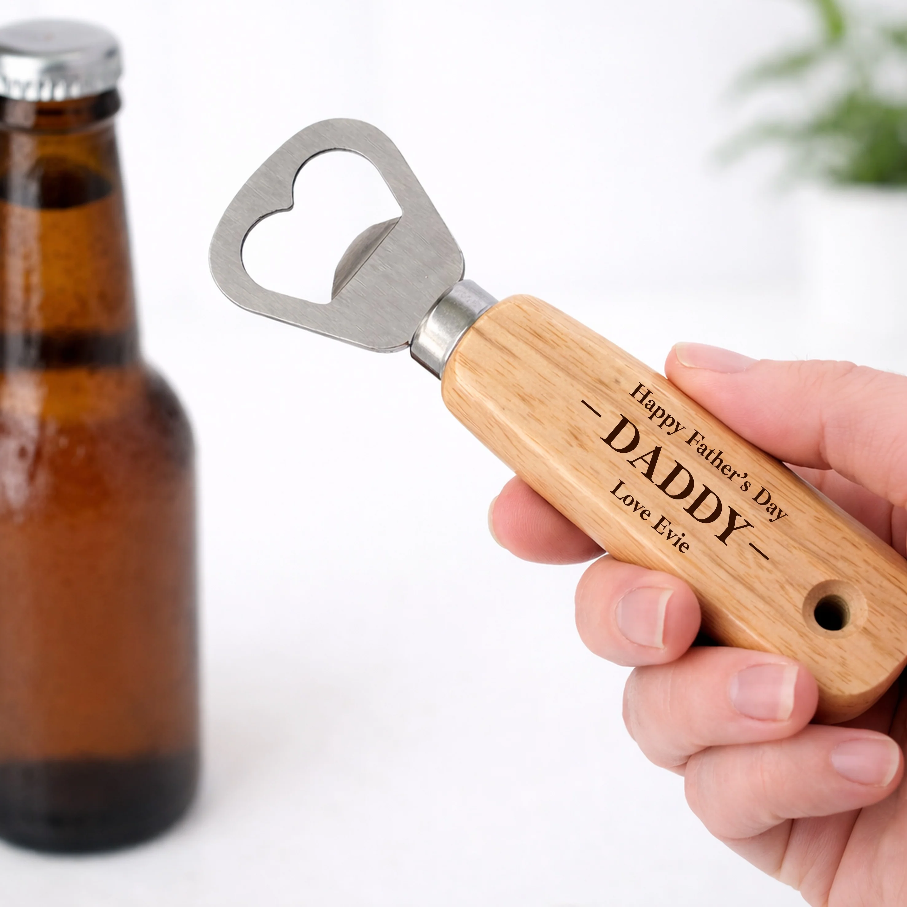 Personalised Happy Father's Day Daddy Engraved Bottle Opener - Image 4
