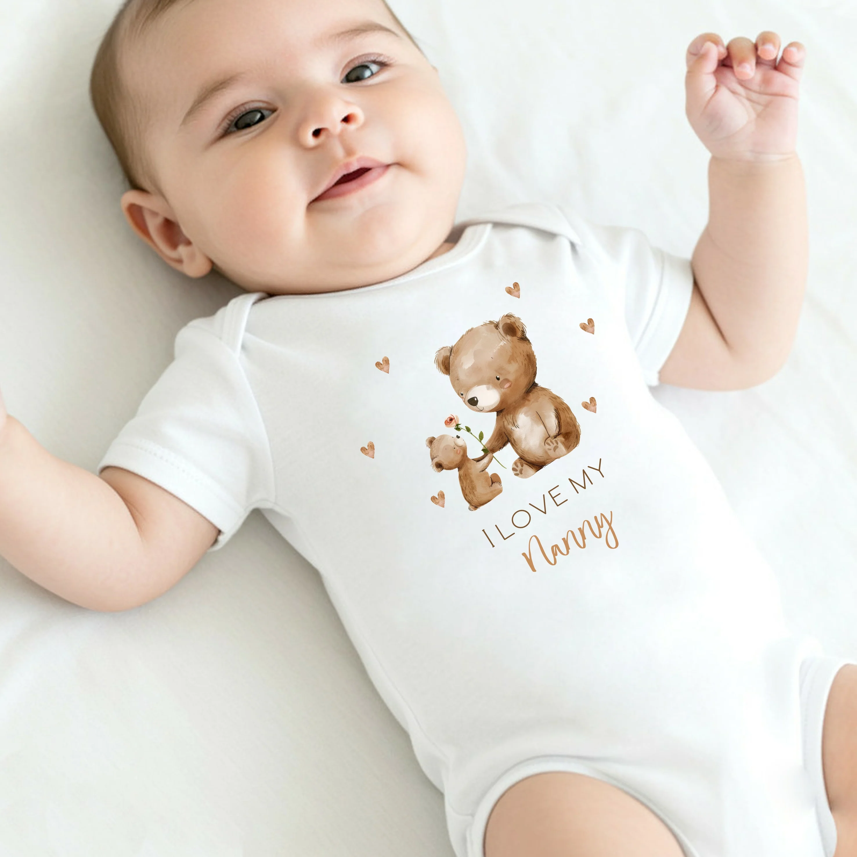 Personalised I Love My Nanny Baby Grow or Vest - Image 5