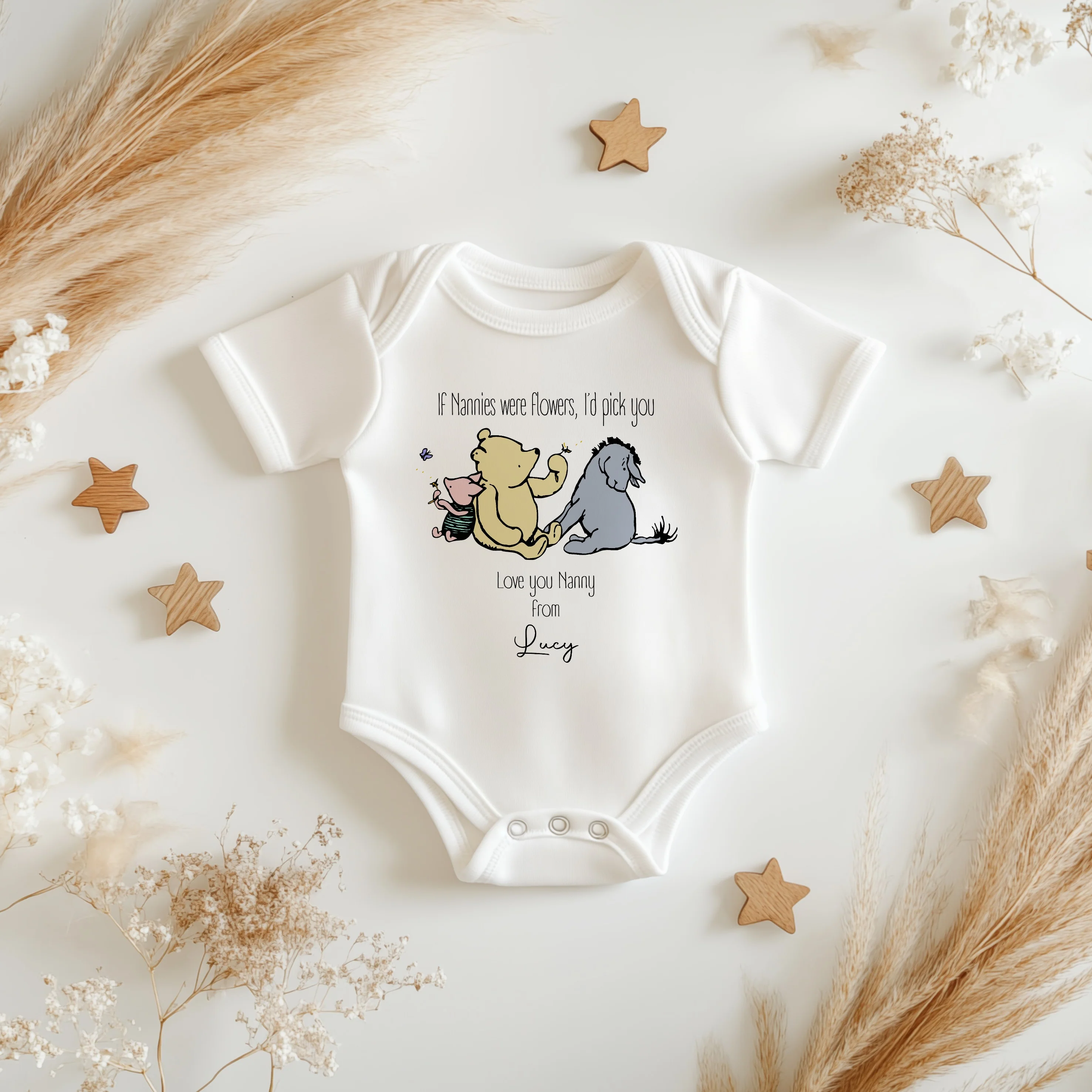 Personalised If Nannies Were Flowers I'd Pick You Babygrow/Vest - Image 2