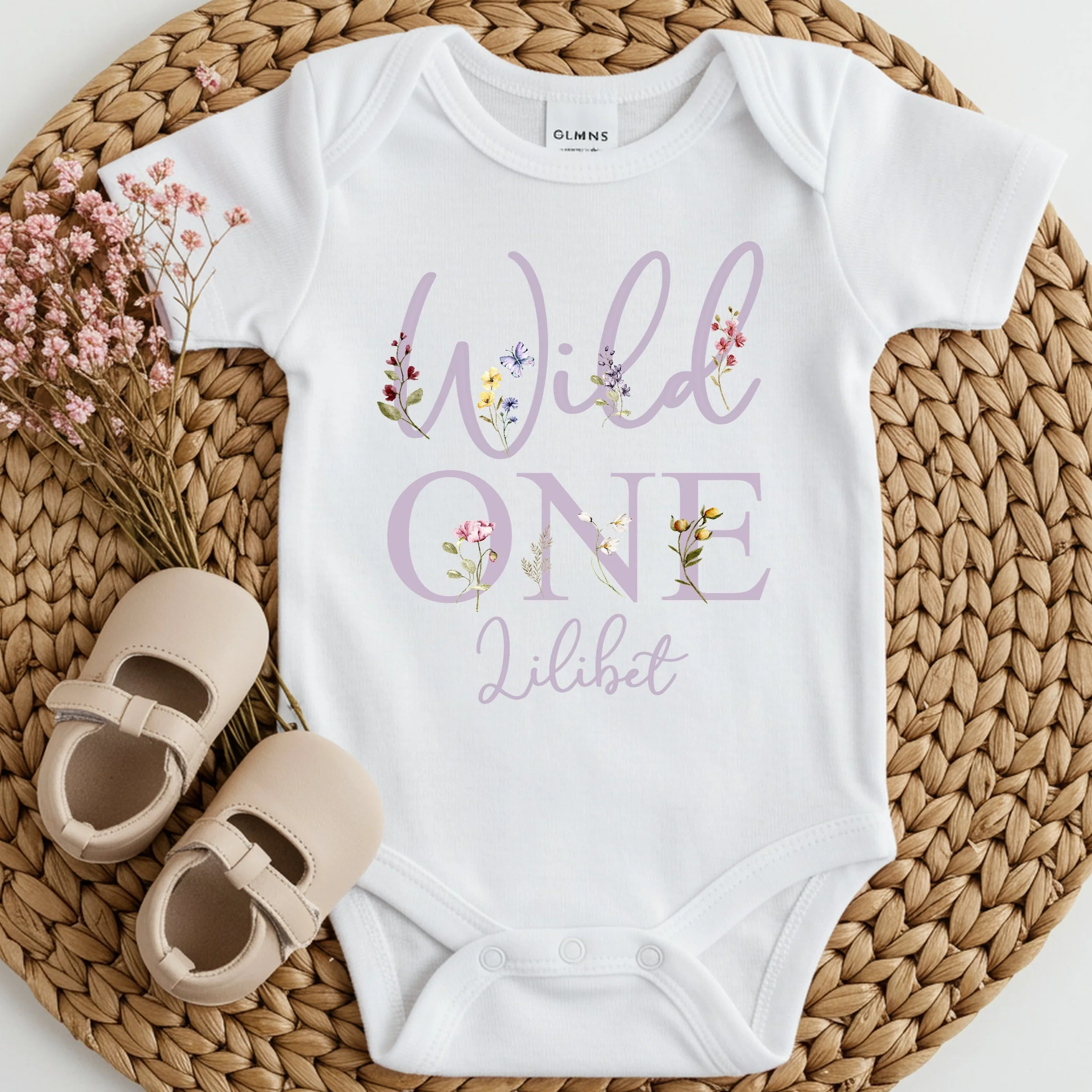 Personalised Lilac Wild One First Birthday Vest - Image 3