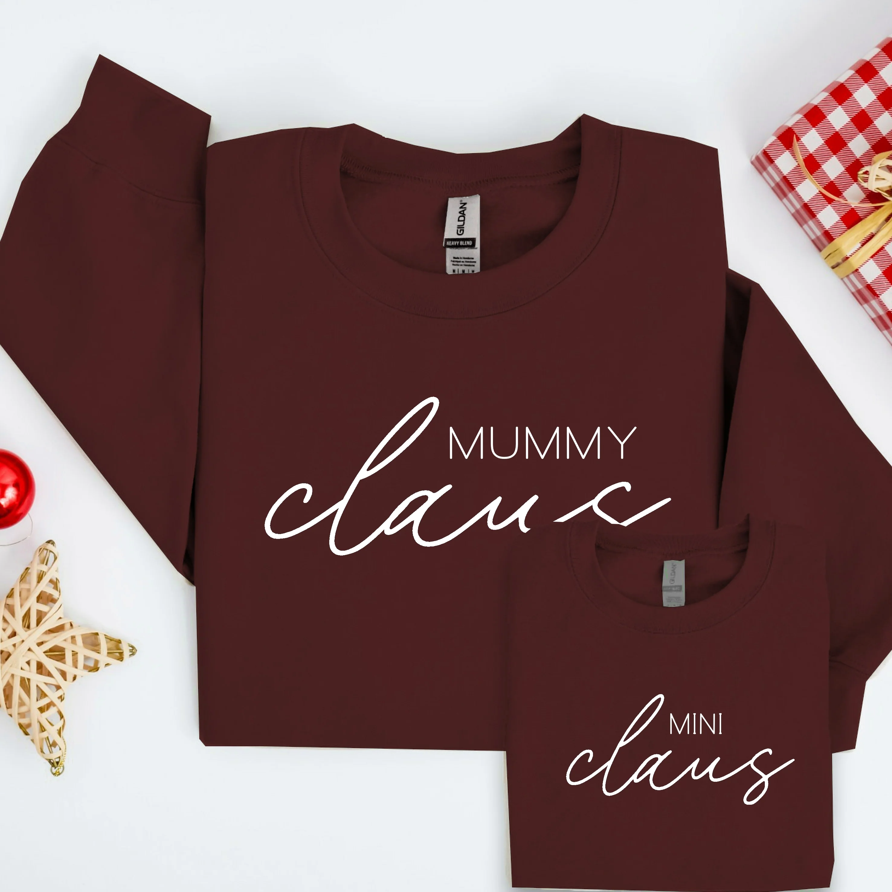 Personalised Mama and Mini Claus Matching Sweatshirts - Image 3