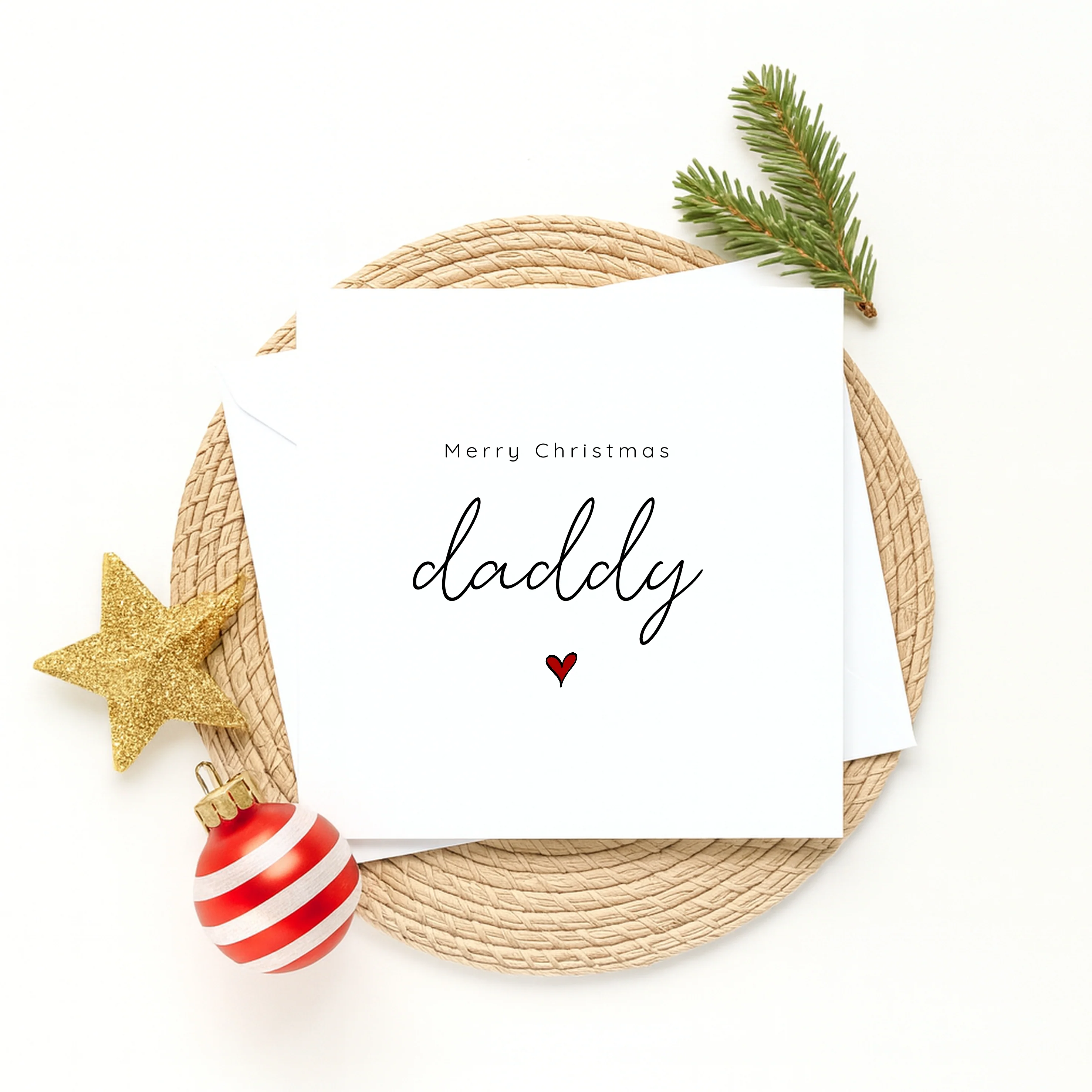 Personalised Merry Christmas Daddy Christmas Card - Image 4