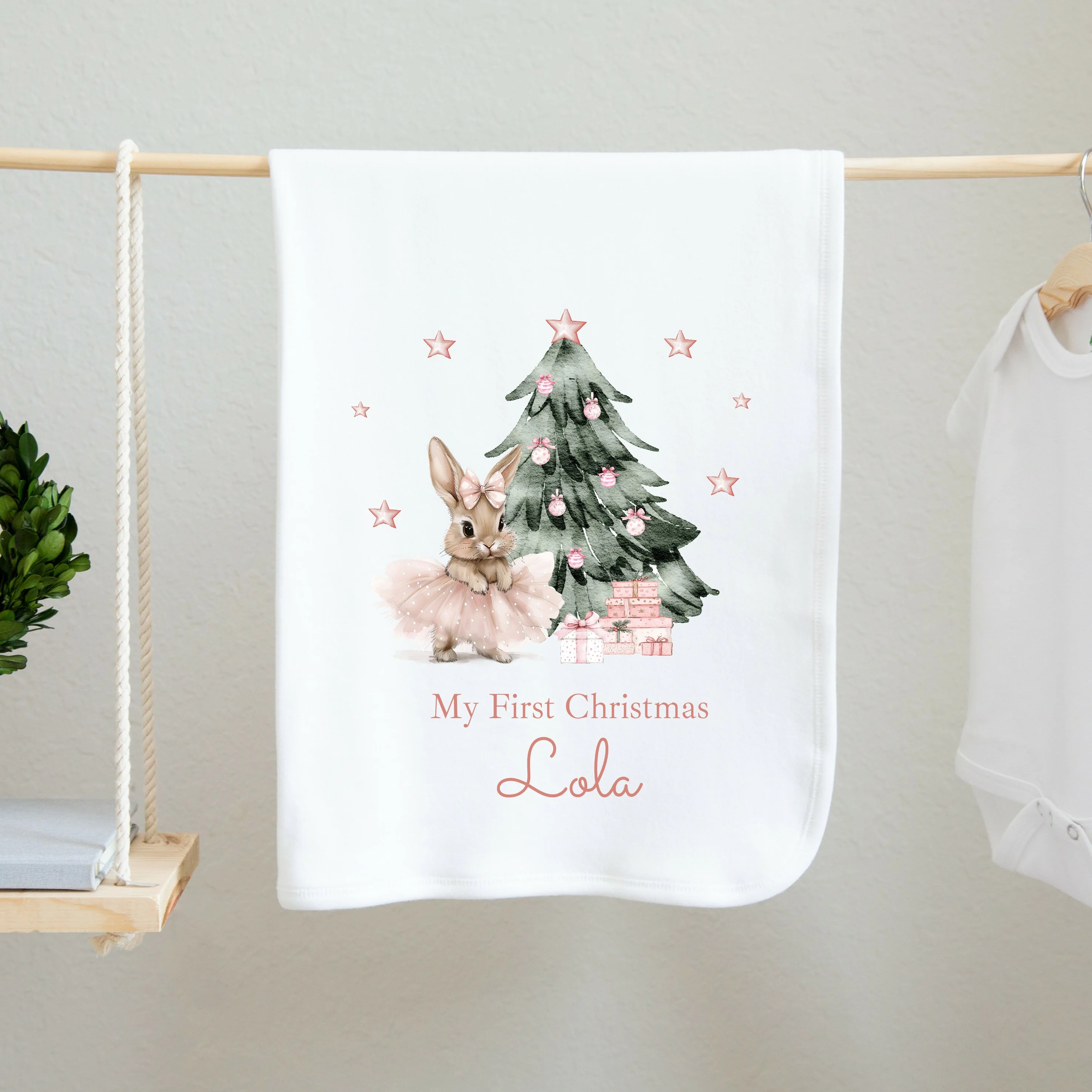 Personalised My First Christmas Baby Blanket - Image 2