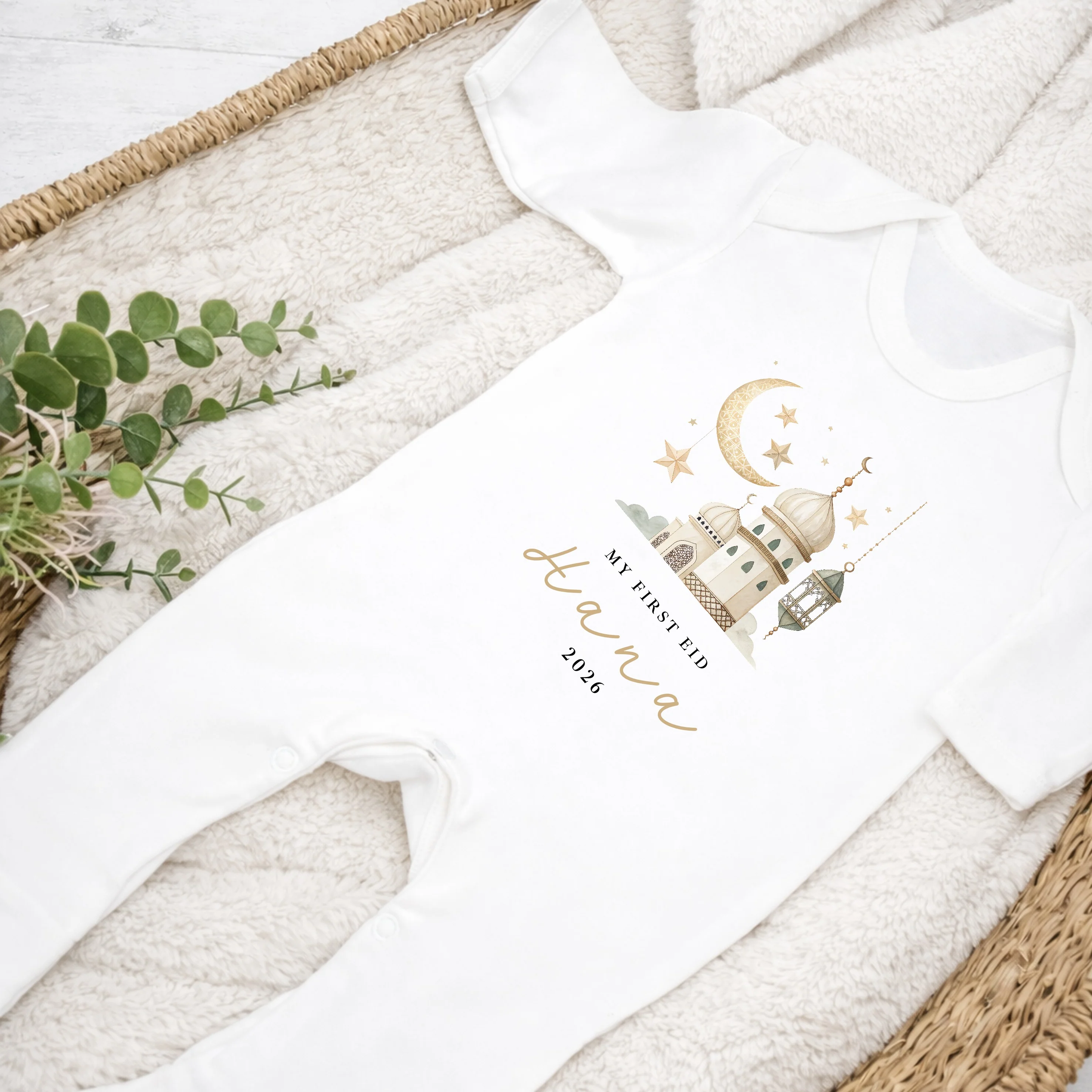 Personalised My First Eid Baby Grow, Vest or Bib - Image 6