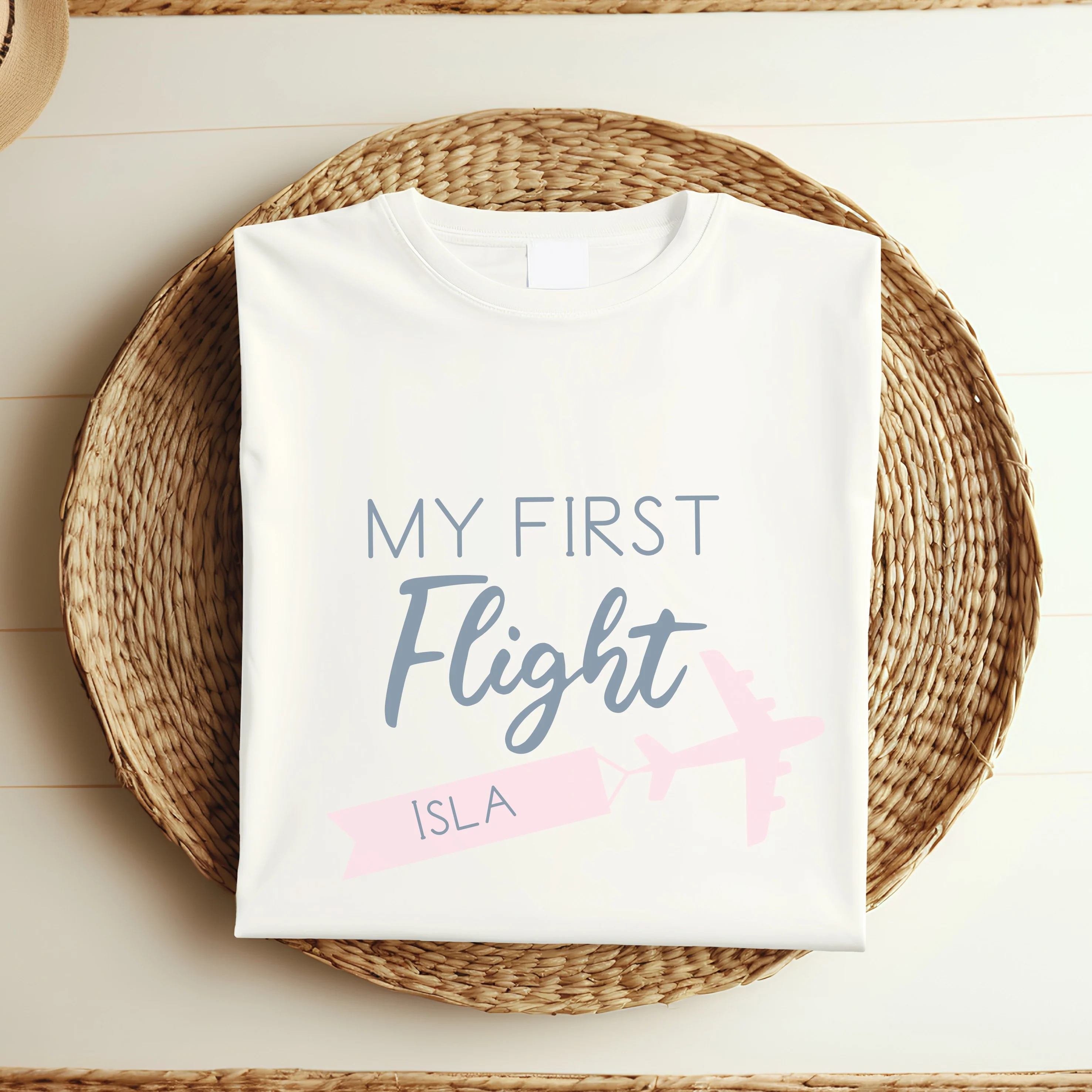 Personalised My First Flight Baby Vest/T-shirt - Image 3