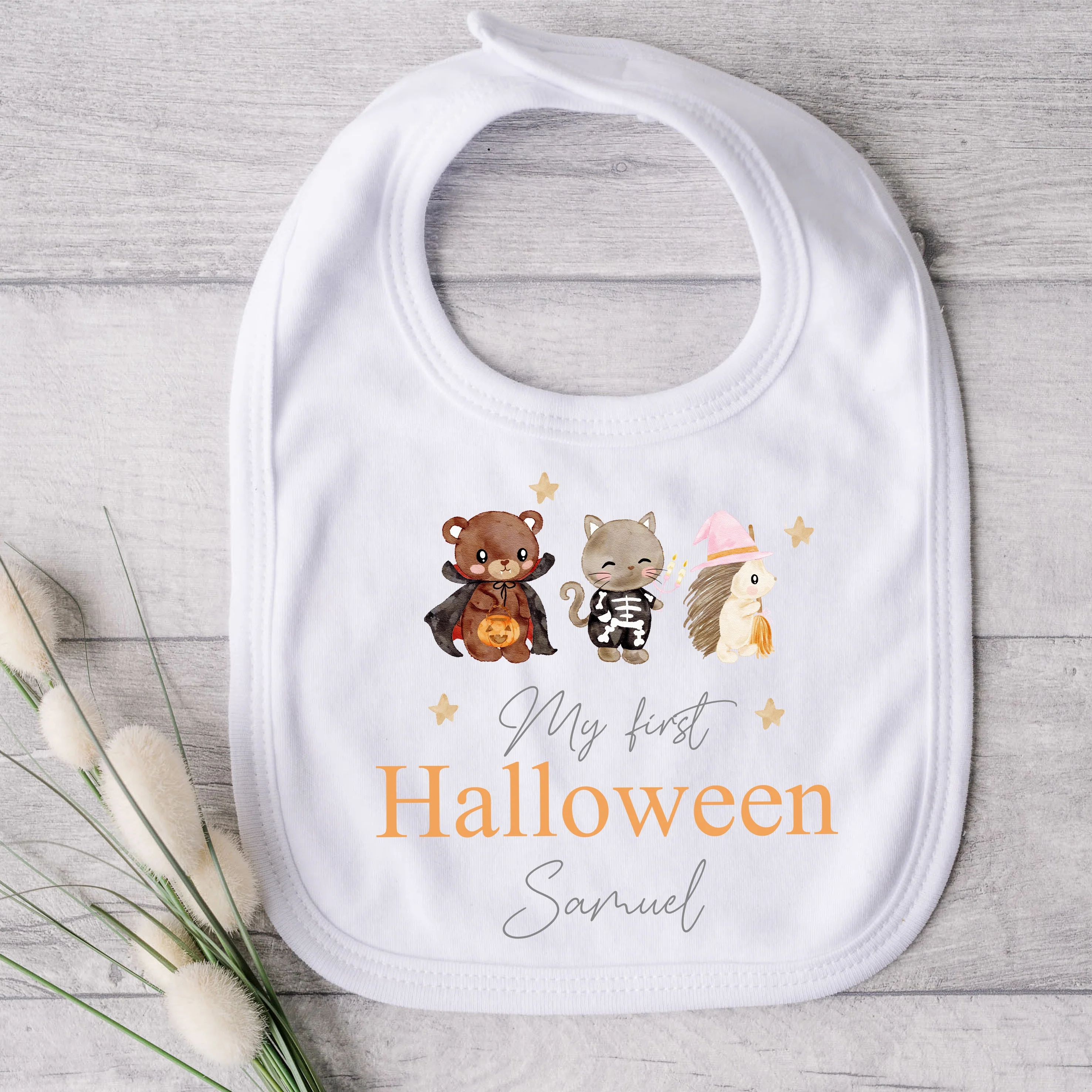 Personalised My First Halloween Animals Babygrow/Vest/Bib - Image 2
