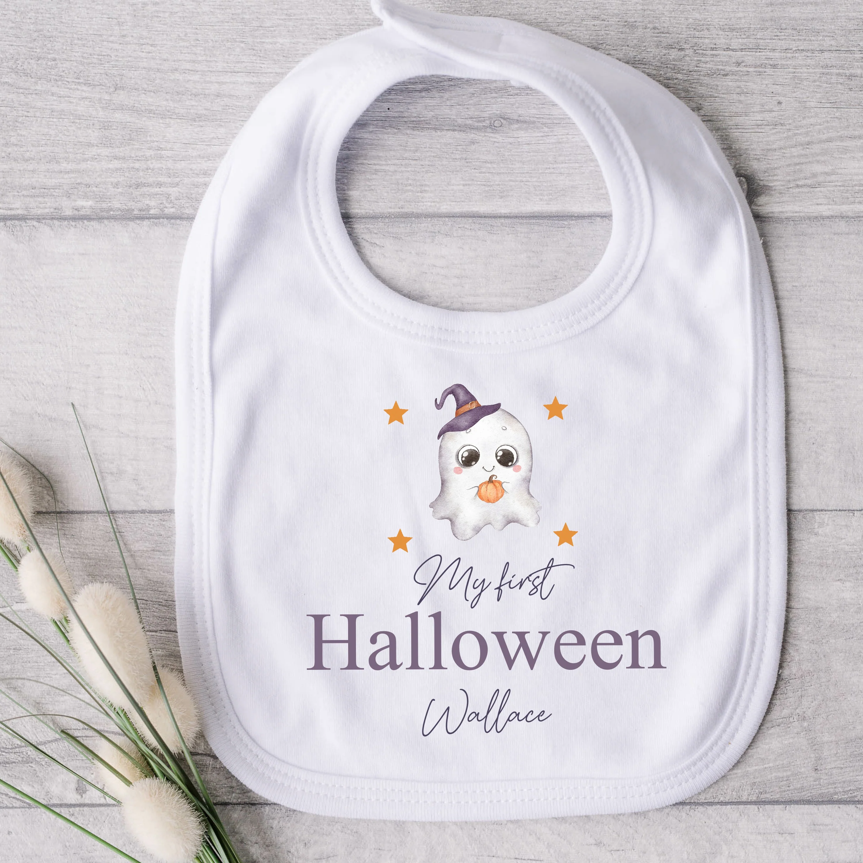 Personalised My First Halloween Ghost Babygrow/Vest/Bib - Image 2