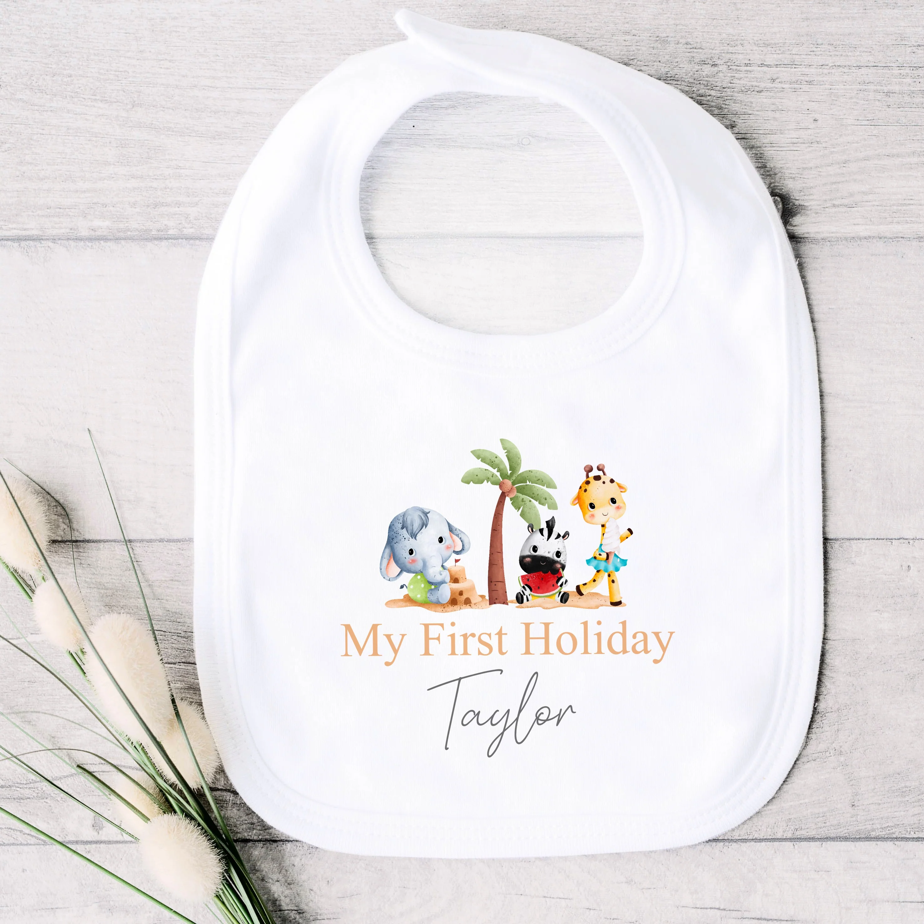 Personalised My First Holiday Animals Baby Vest/T-shirt - Image 4