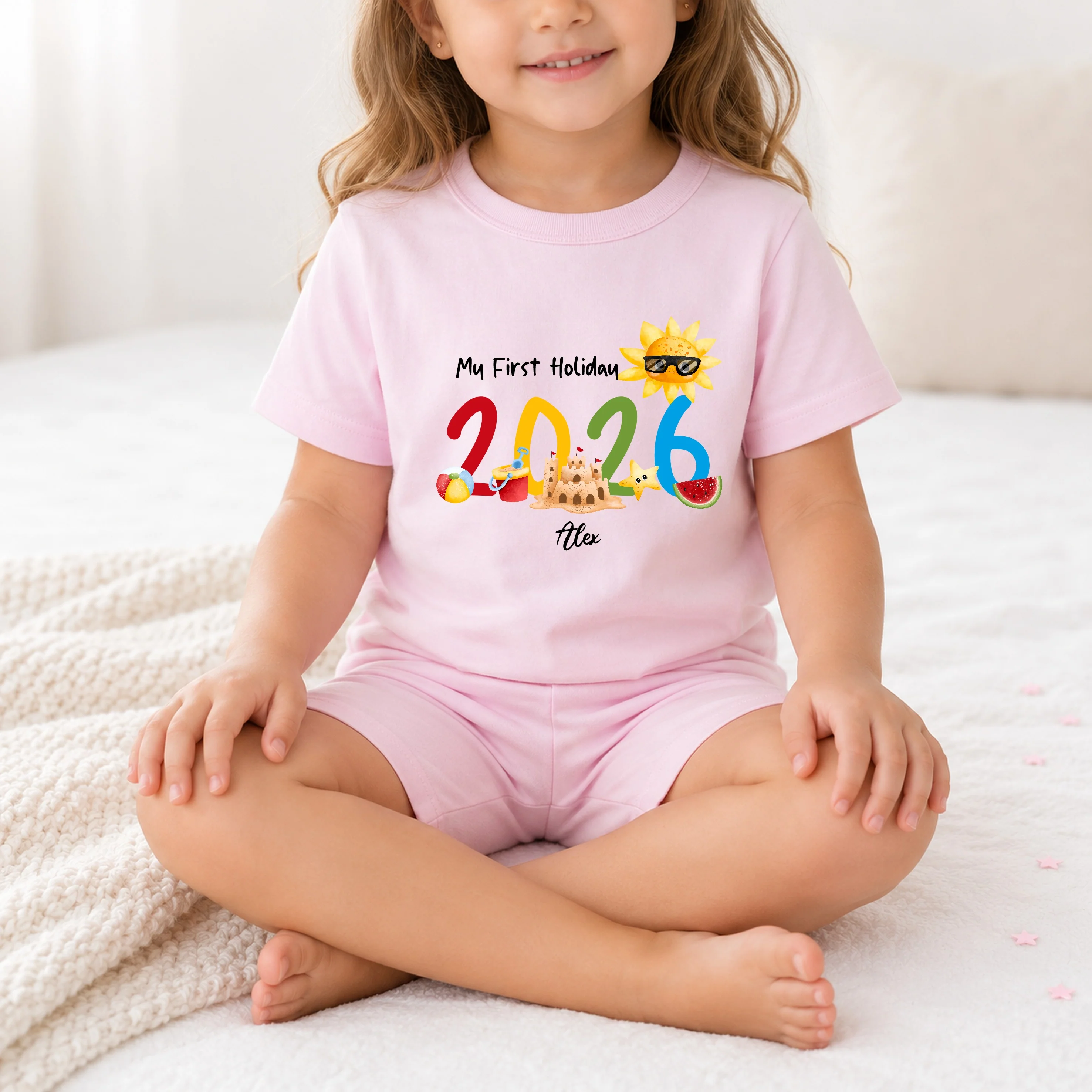 Personalised My First Holiday Toddler Short Set - Image 4