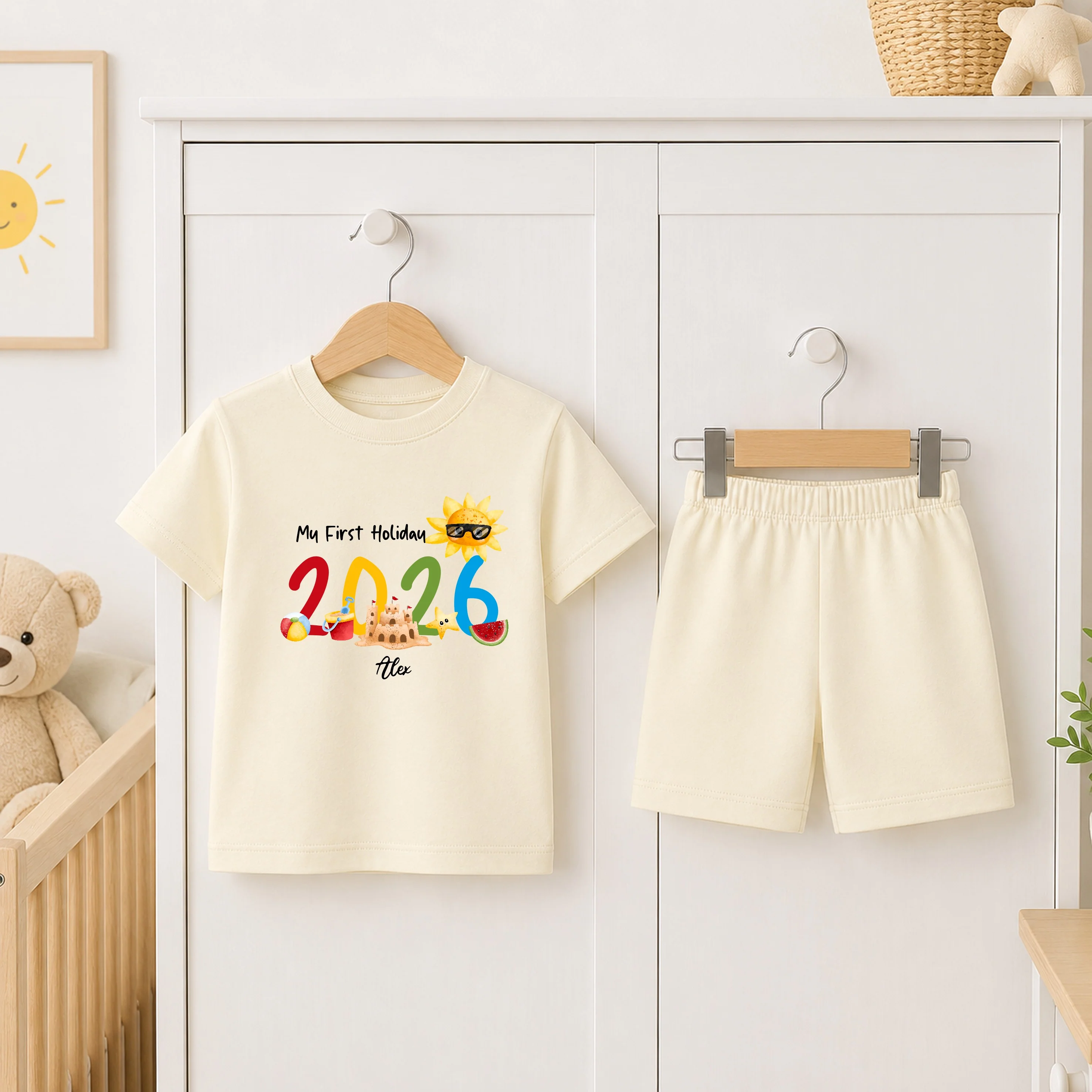 Personalised My First Holiday Toddler Short Set - Image 5