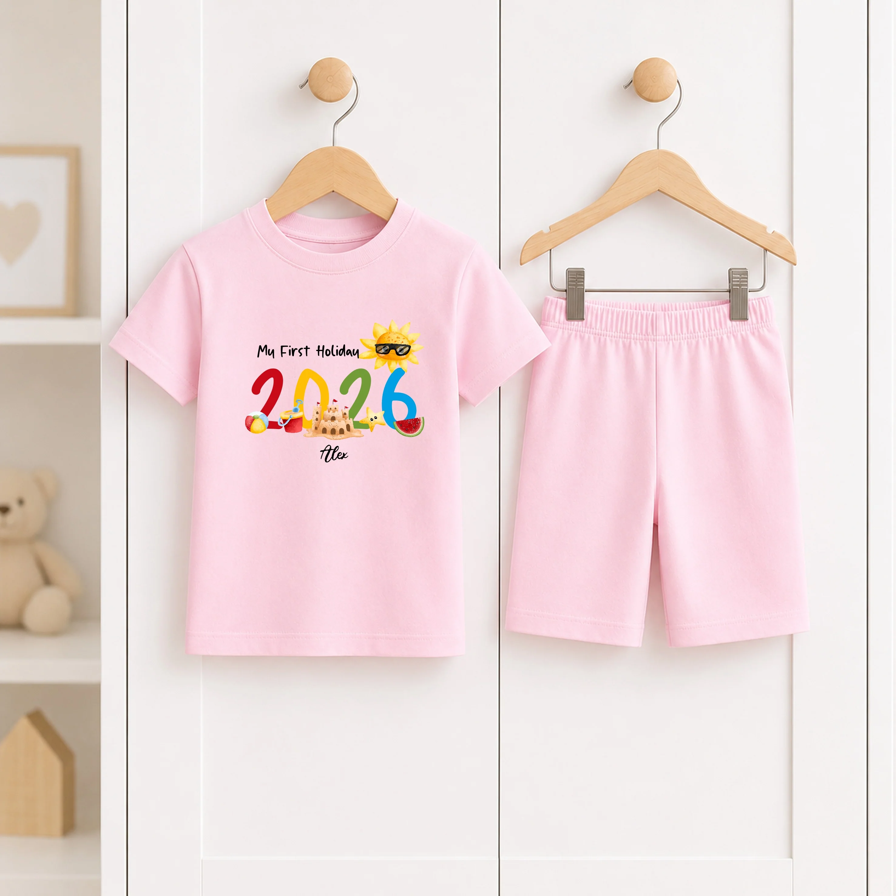 Personalised My First Holiday Toddler Short Set - Image 7