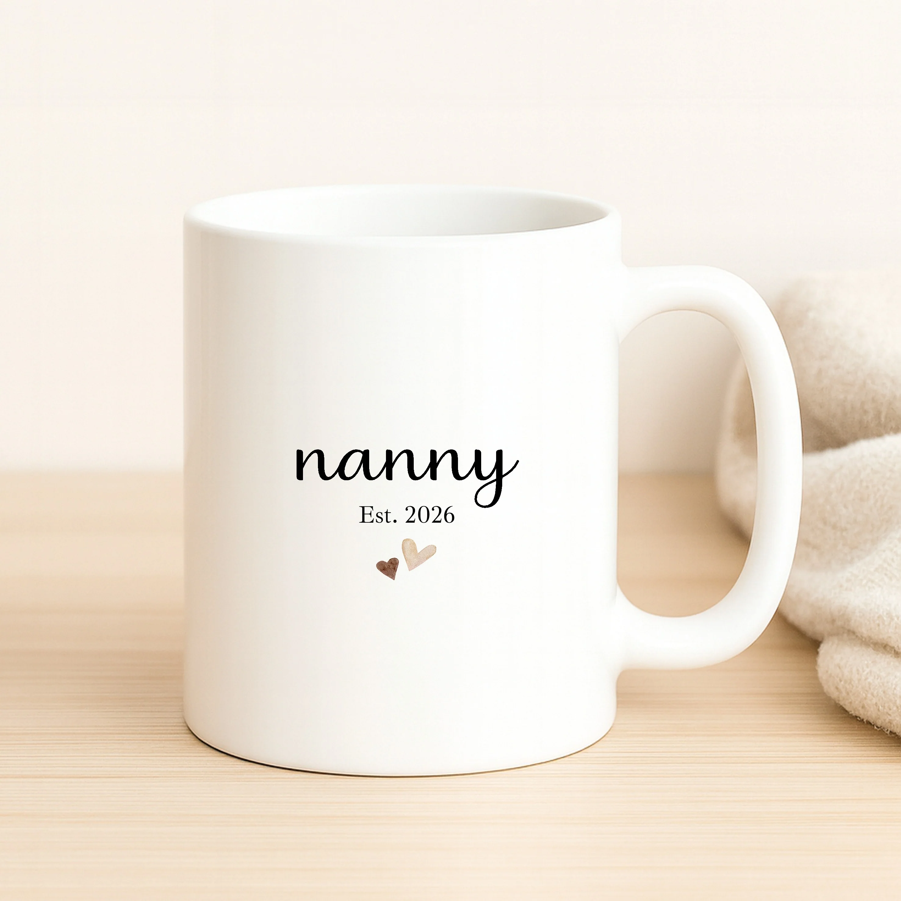 Personalised Nanny & Grandad Est Mug Set - Image 2