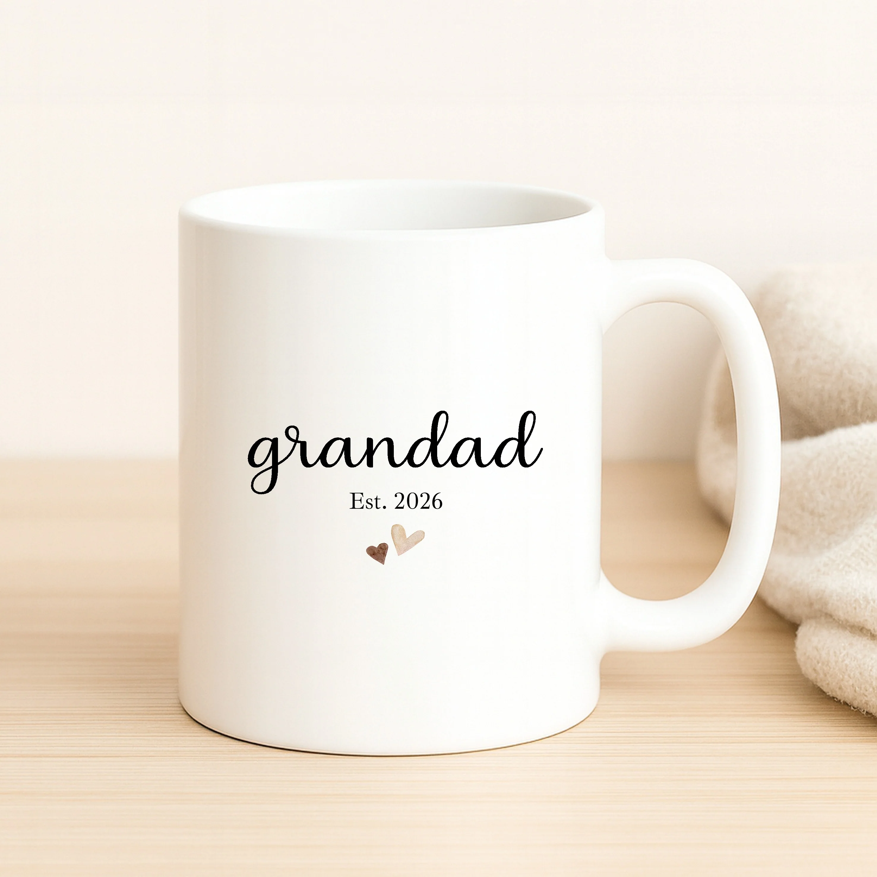 Personalised Nanny & Grandad Est Mug Set - Image 3