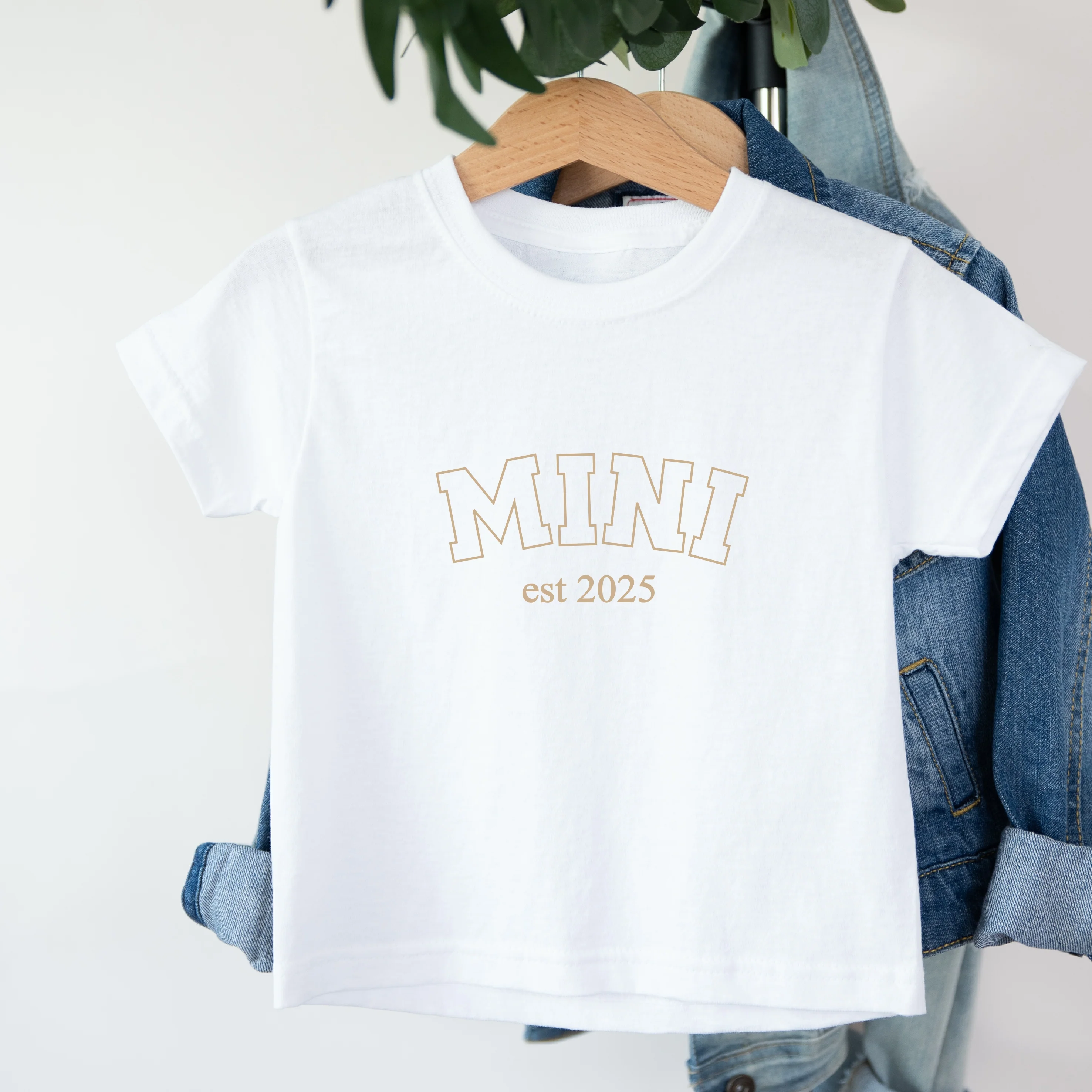 Personalised Nanny & Mini Est Beige Matching Outfits - Image 4