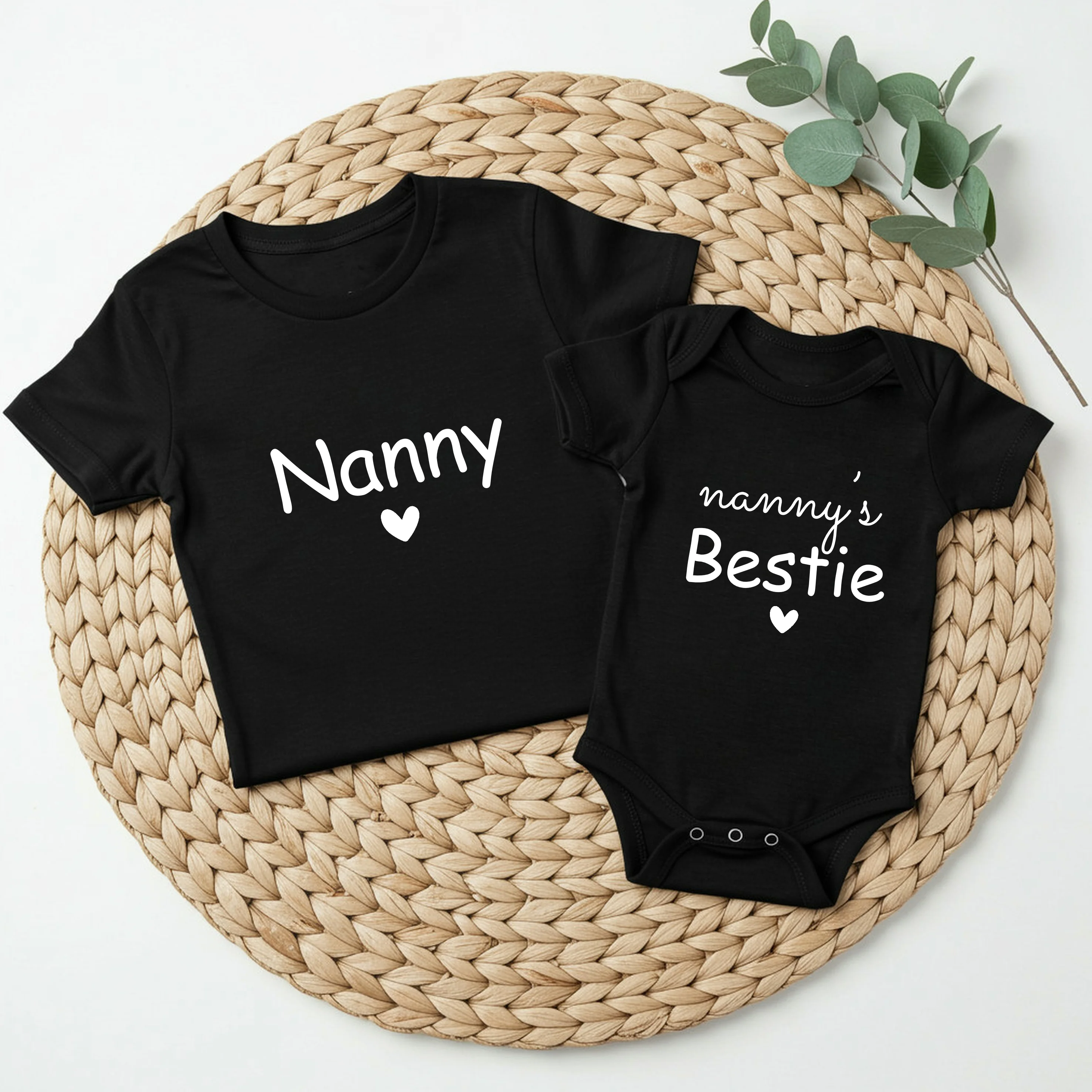 Personalised Nanny & Mini Est Matching Outfits