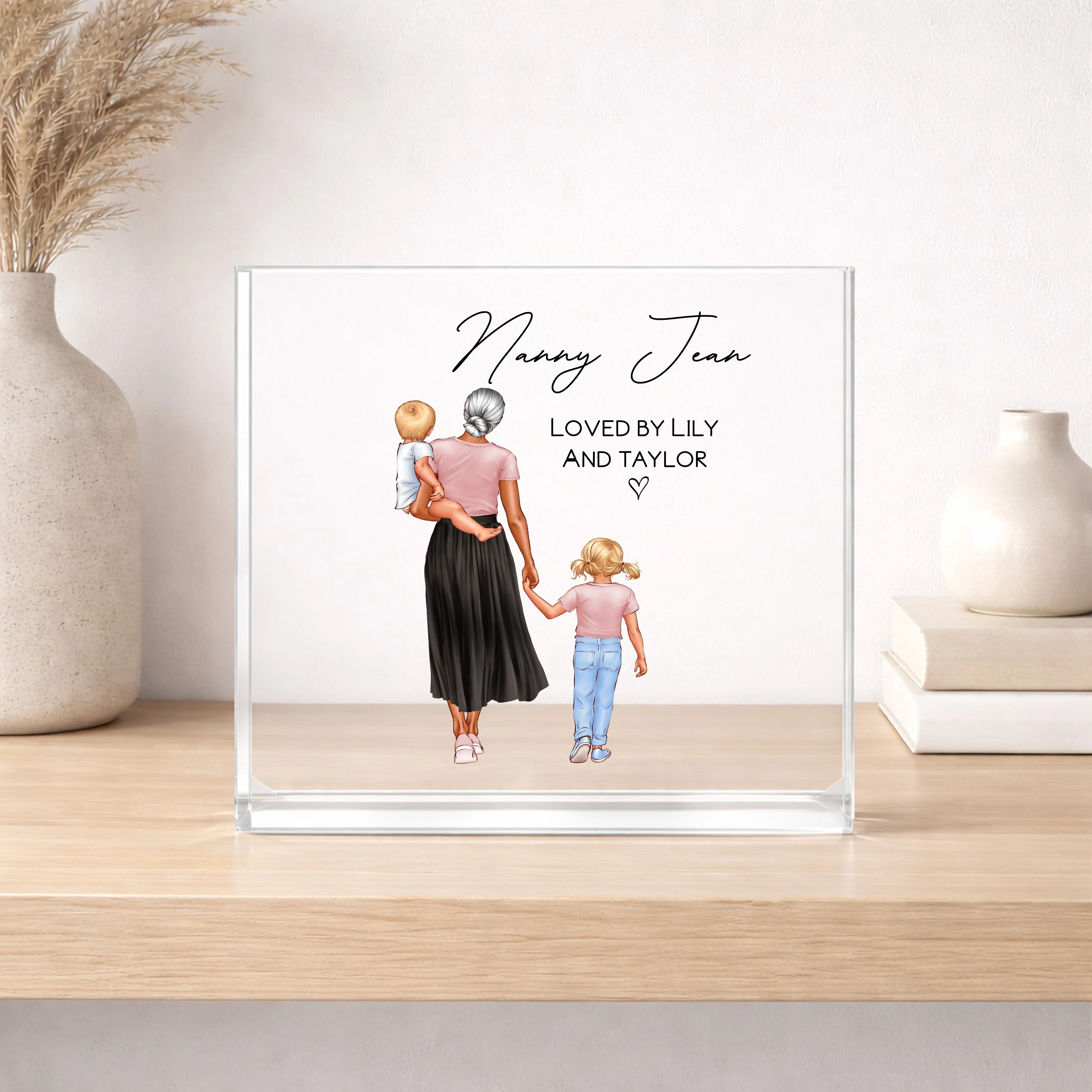 Personalised Nanny/Mummy Loved By Acrylic Block - Image 6