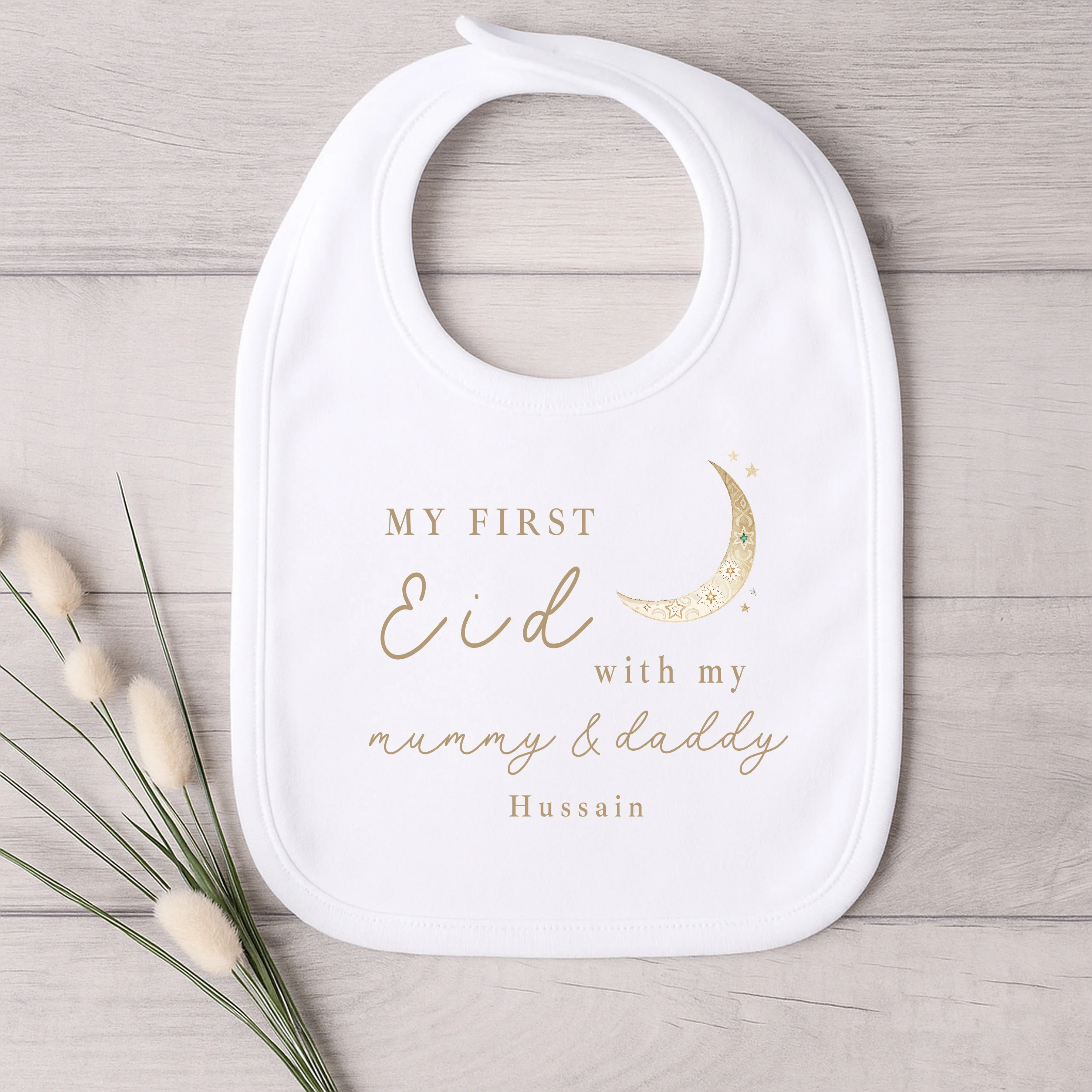 Personalised Our First Eid Baby Grow, Vest or Bib - Image 3