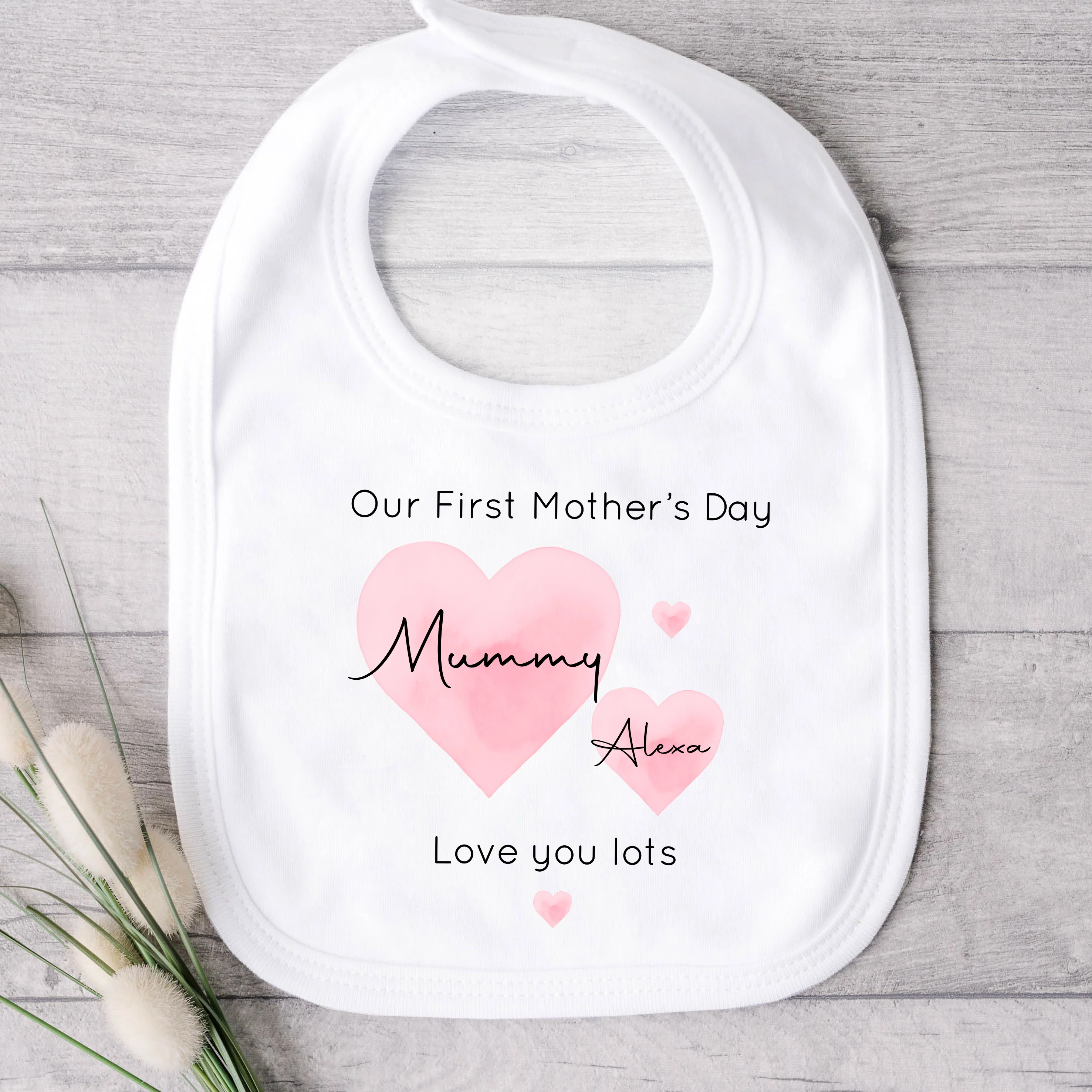 Personalised Our First Mother's Day Pink/Blue Babygrow/Vest - Image 5
