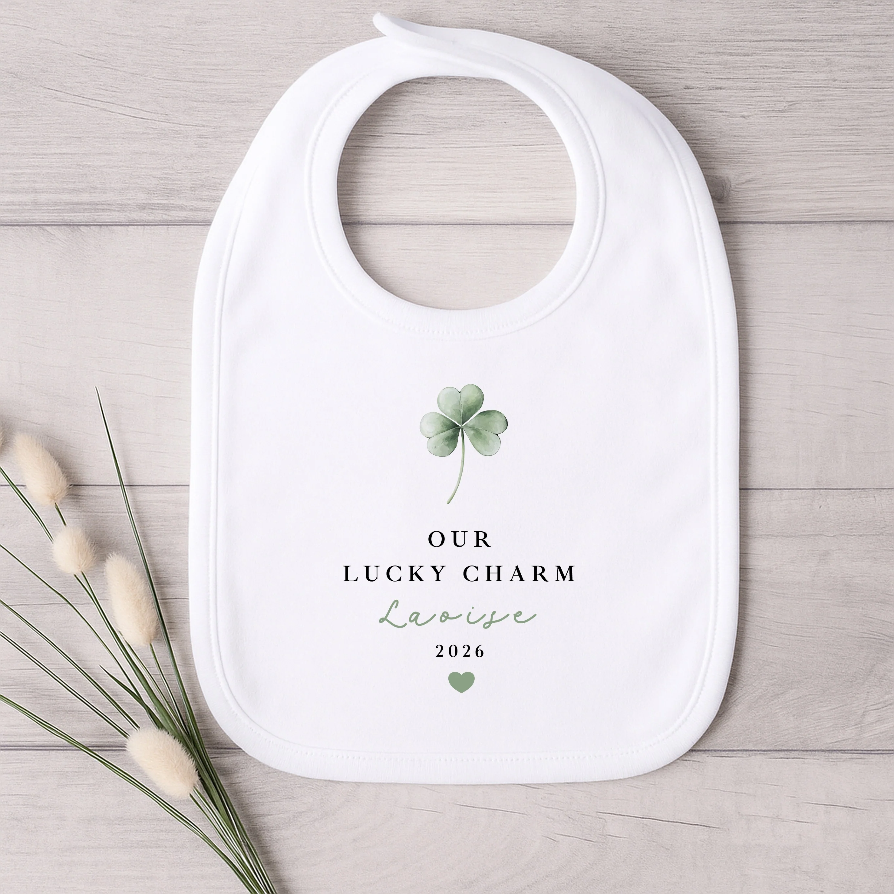 Personalised Our Lucky Charm St Patrick's Day Baby Grow, Vest or Bib - Image 3