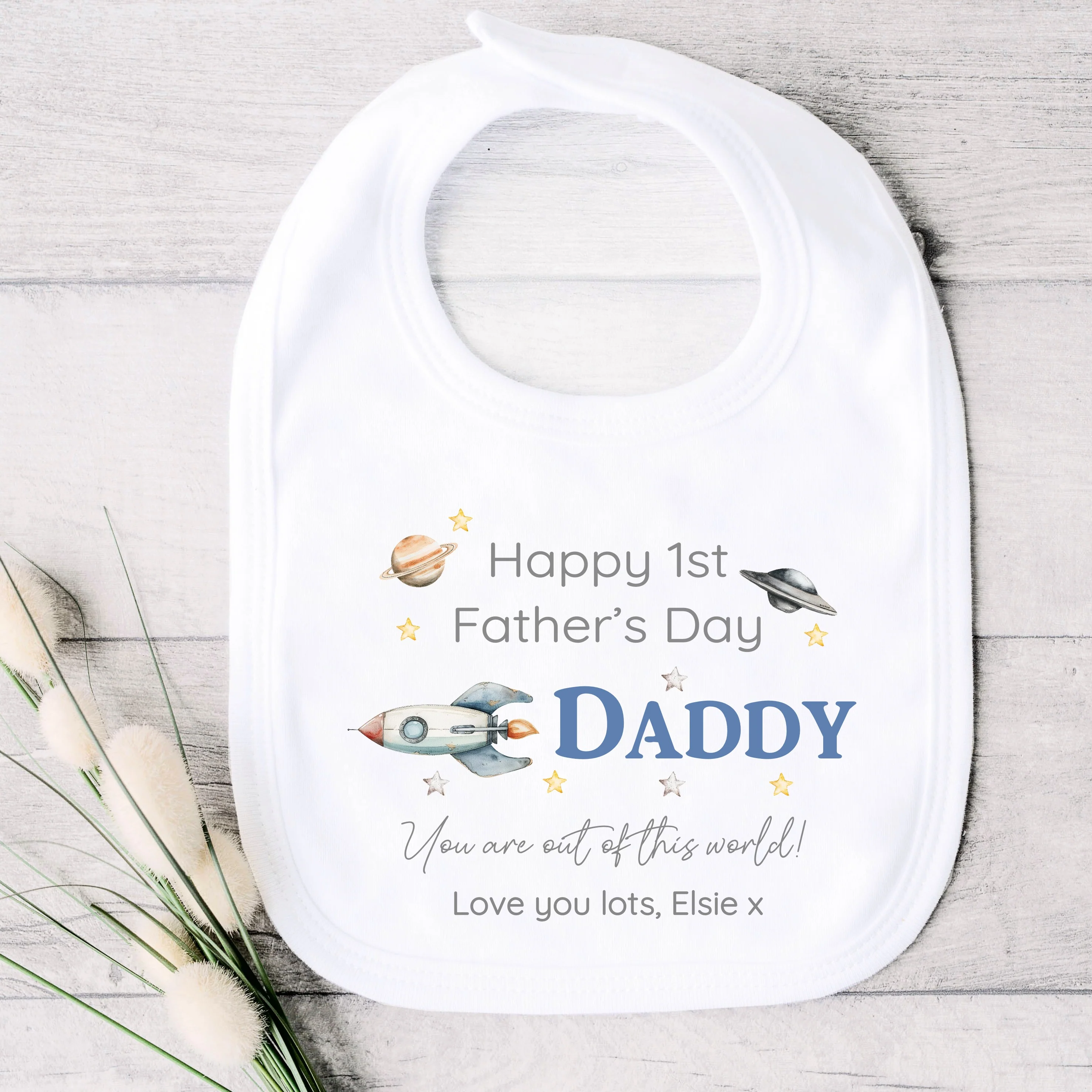 Personalised Out Of This World Father's Day Baby Grow or Vest - Image 3