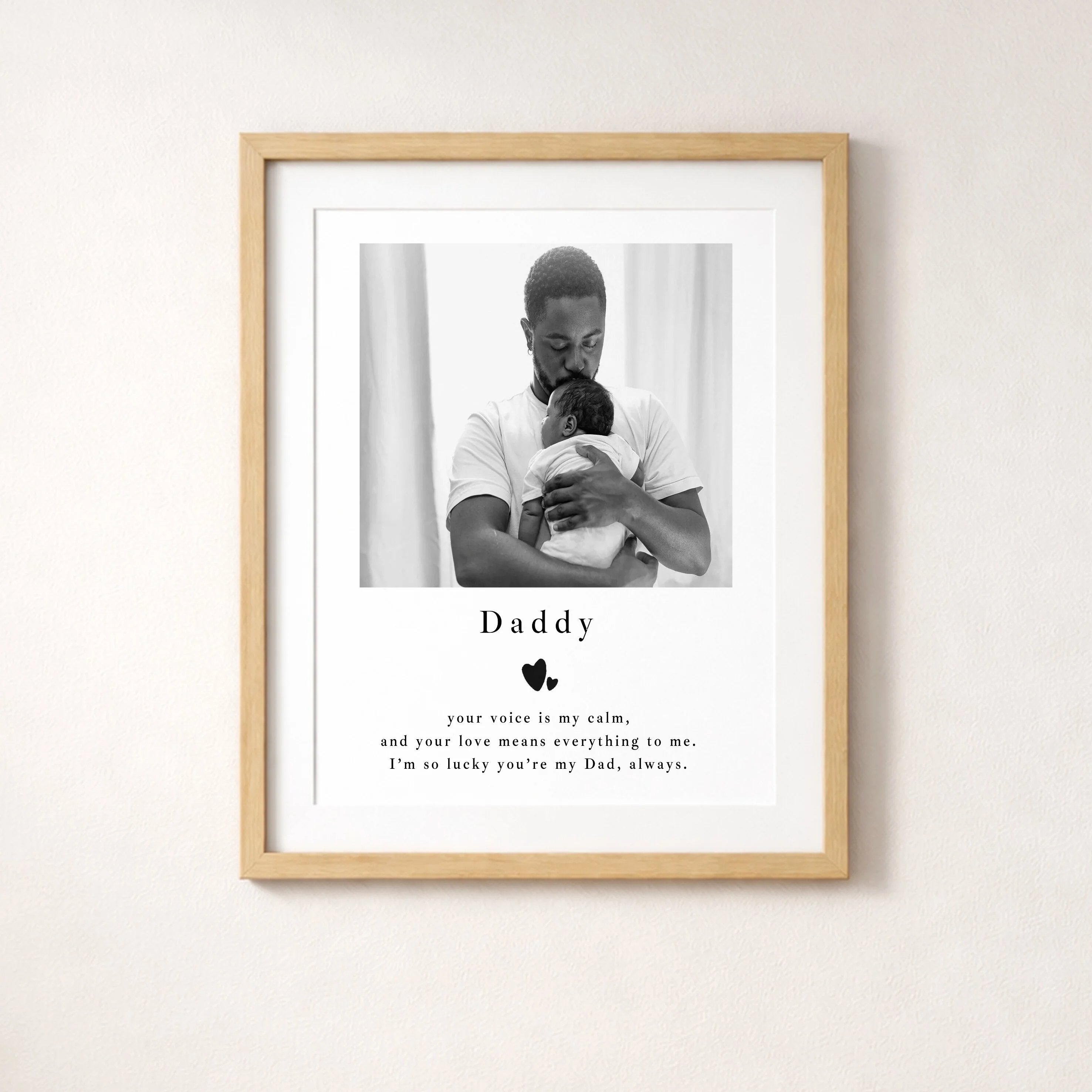 Personalised Photo Daddy You Are My Calm Poster - Image 3