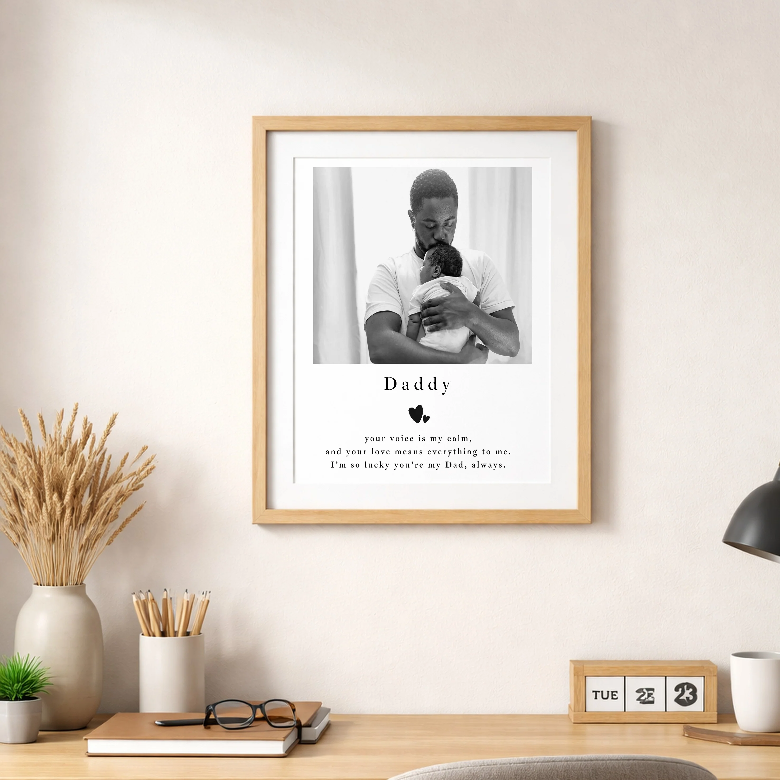 Personalised Photo Daddy You Are My Calm Poster - Image 4