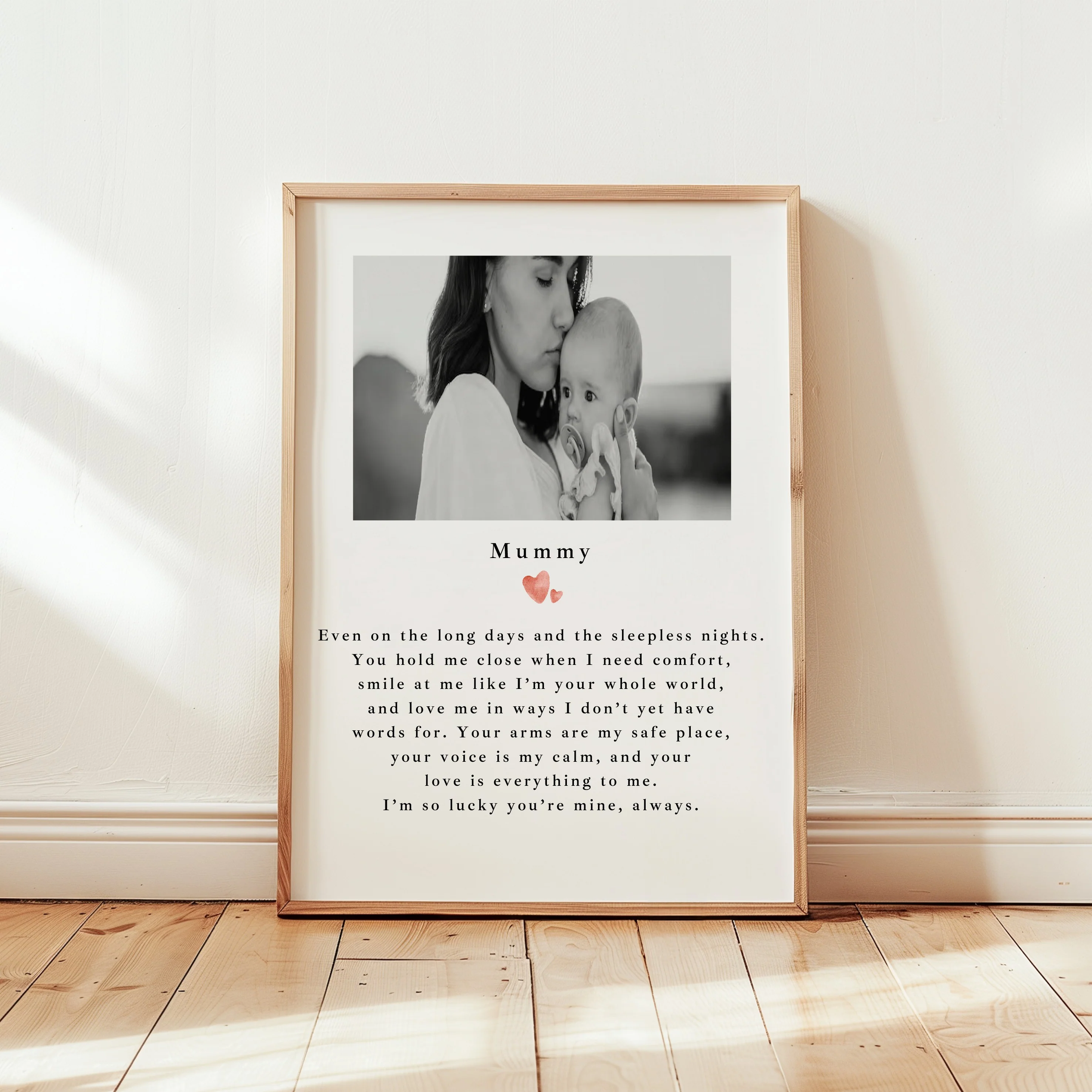 Personalised Photo Poem Poster