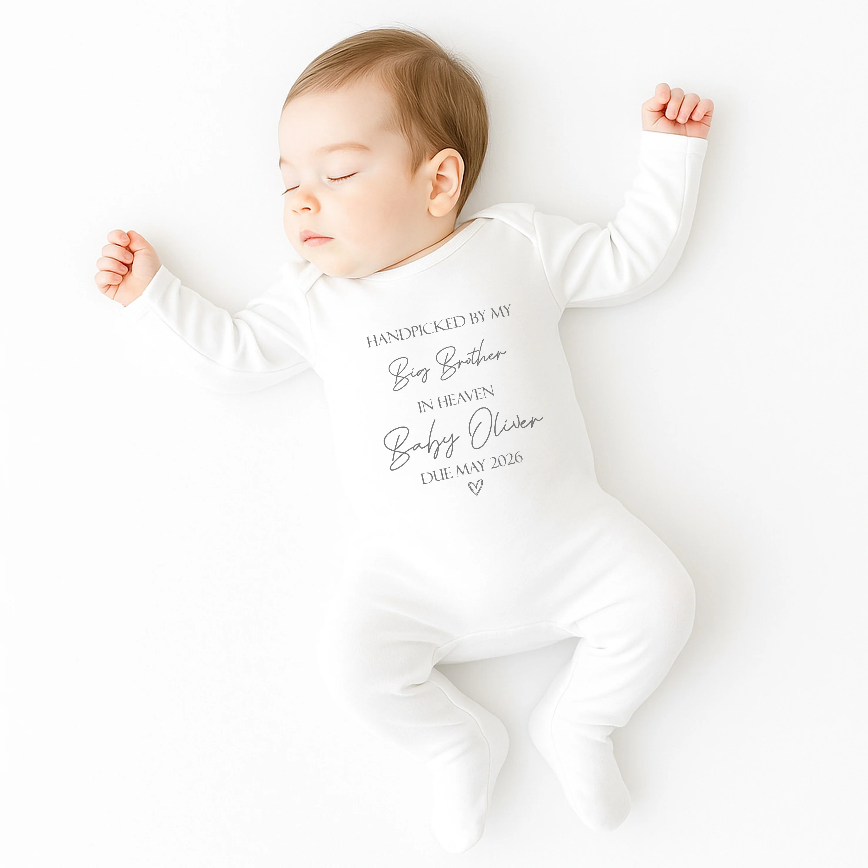 Personalised Picked From Heaven Announcement Vest - Image 2