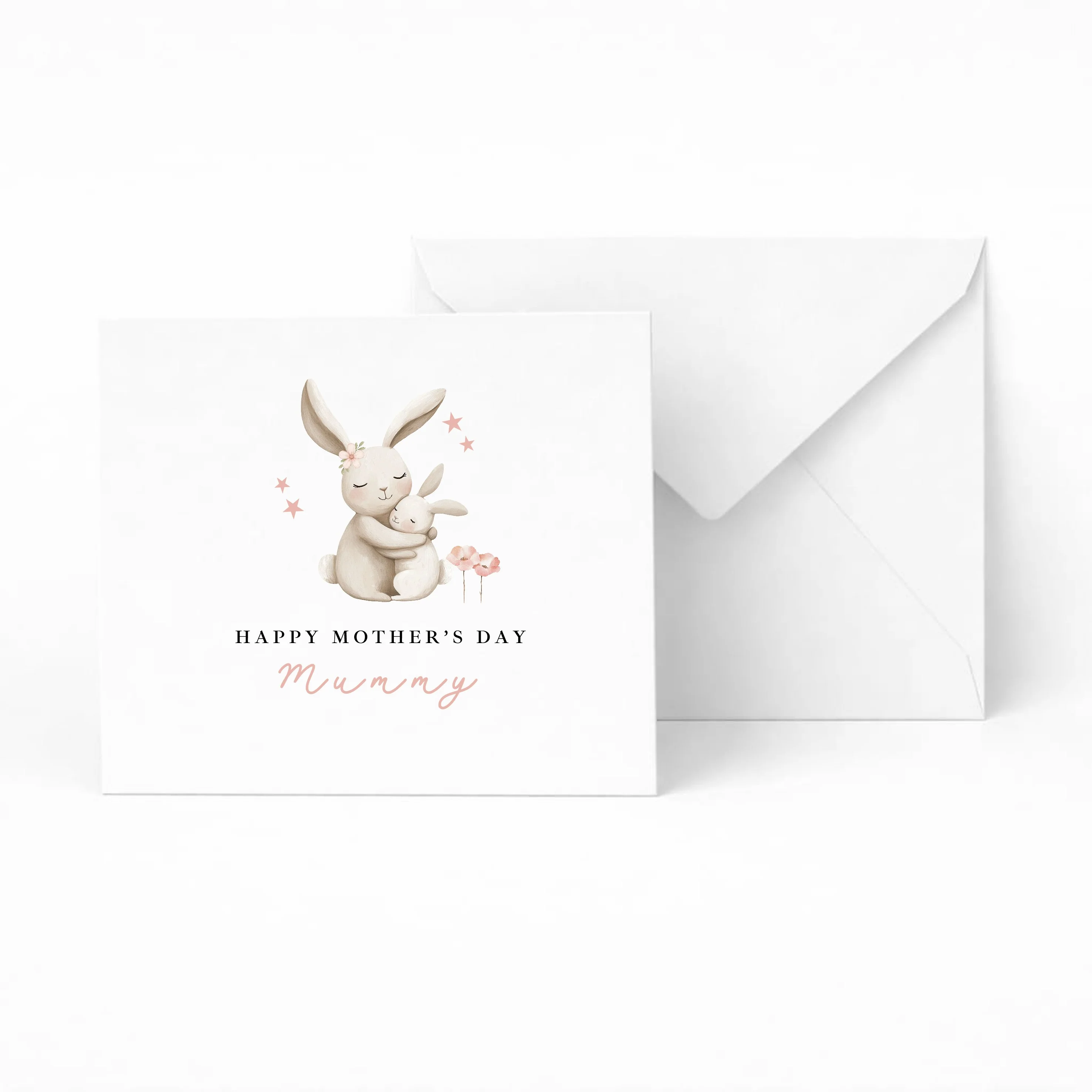 Personalised Pink Bunny Happy Mother's Day Card - Image 5
