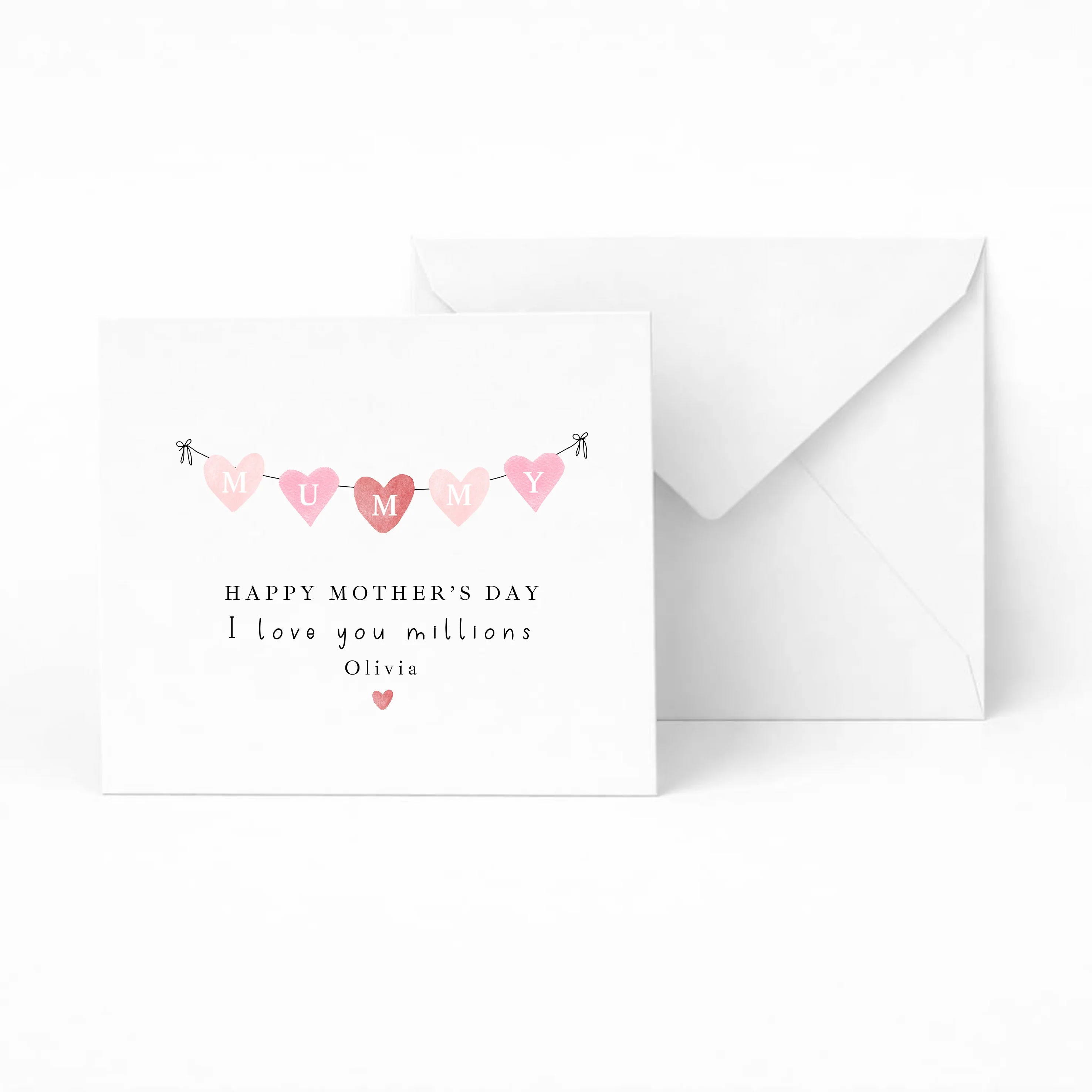Personalised Pink Happy Mother's Day Card - Image 5