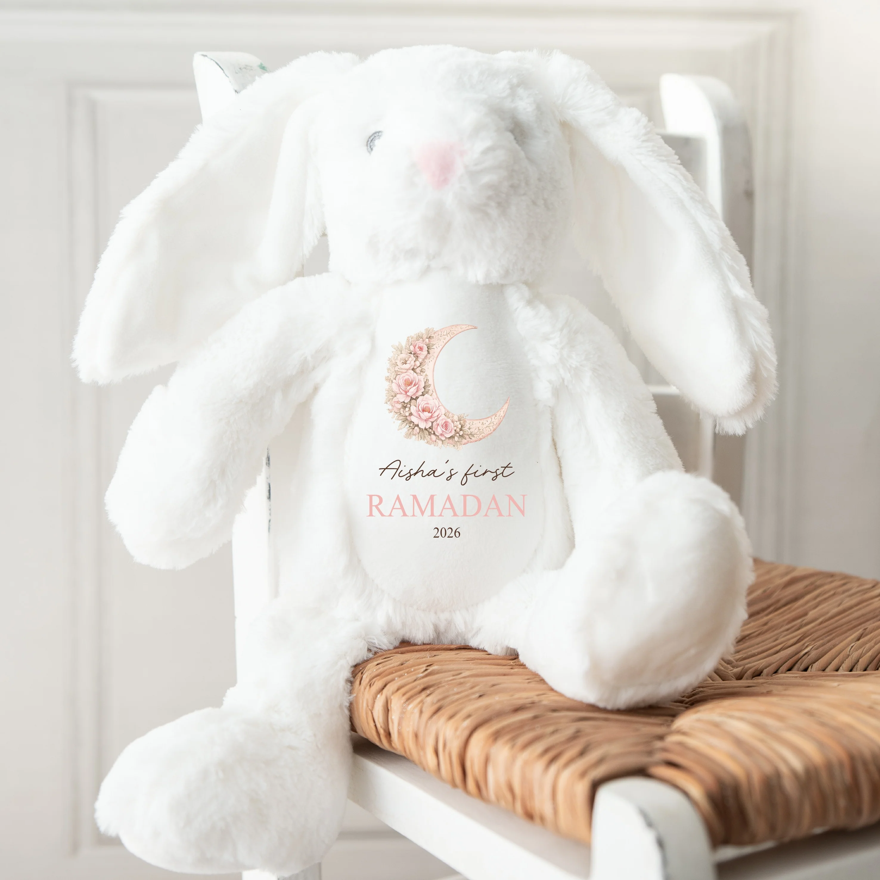 Personalised Pink Moon My First Eid Teddy - Image 3
