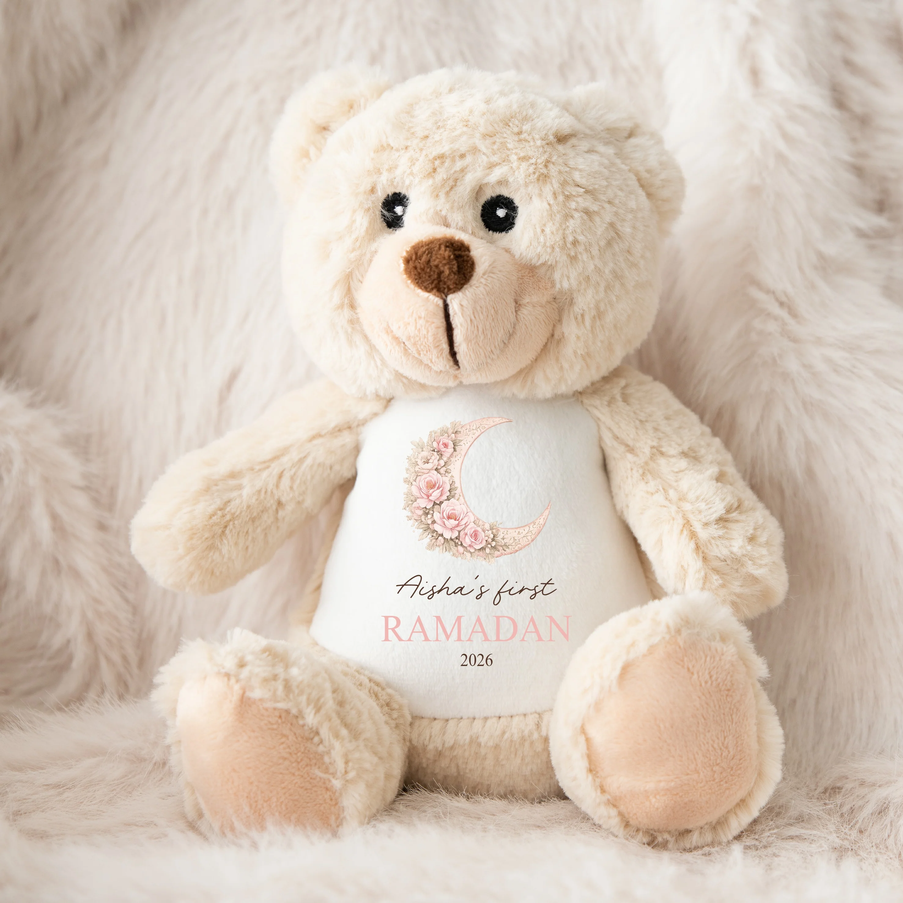 Personalised Pink Moon My First Eid Teddy - Image 5